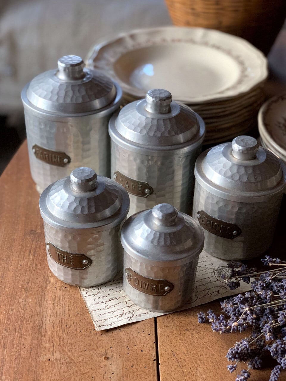 アルミキャニスター 5個SET | Brocante de La Cocotte （フランス