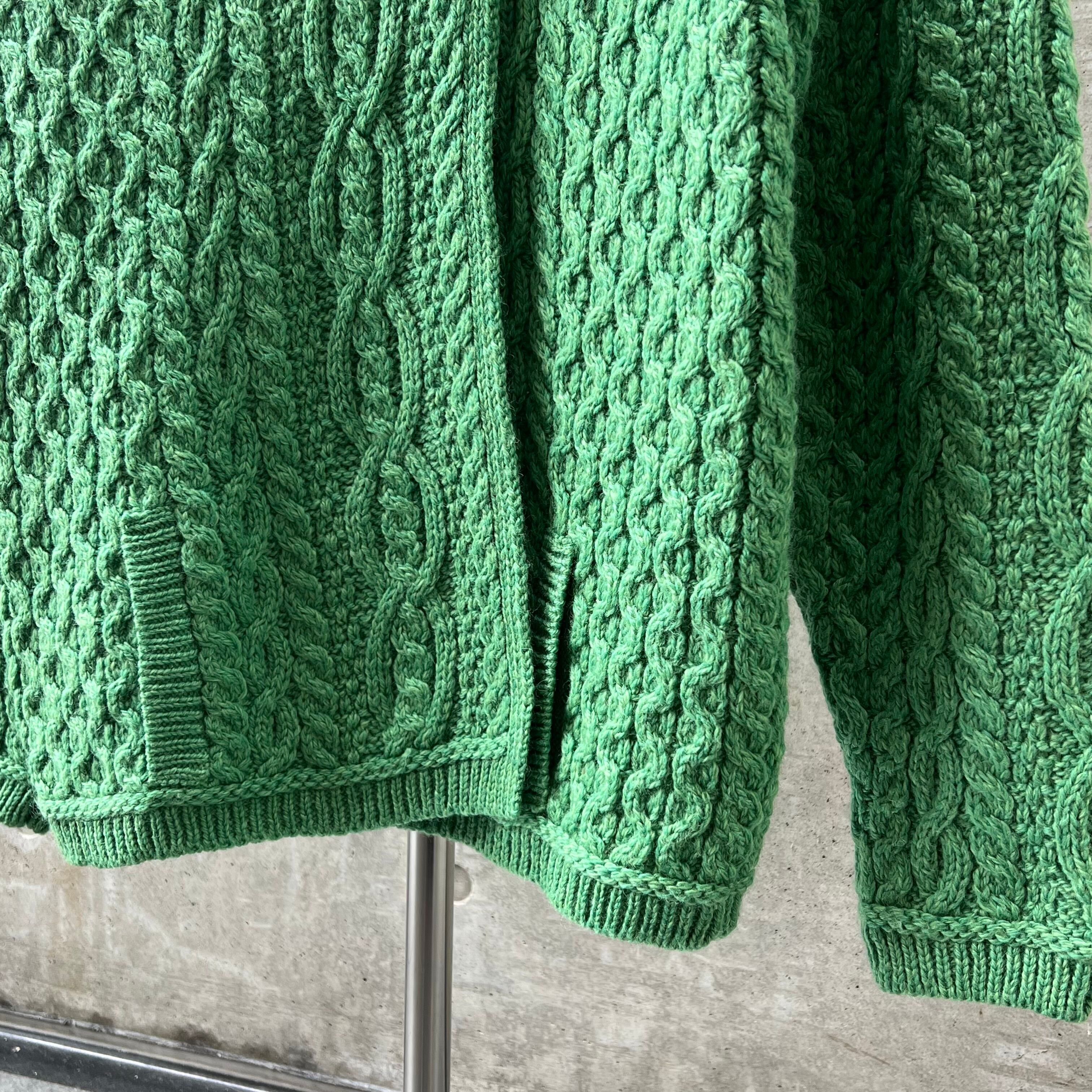 アイルランド製 ヴィンテージ アランニットカーディガン