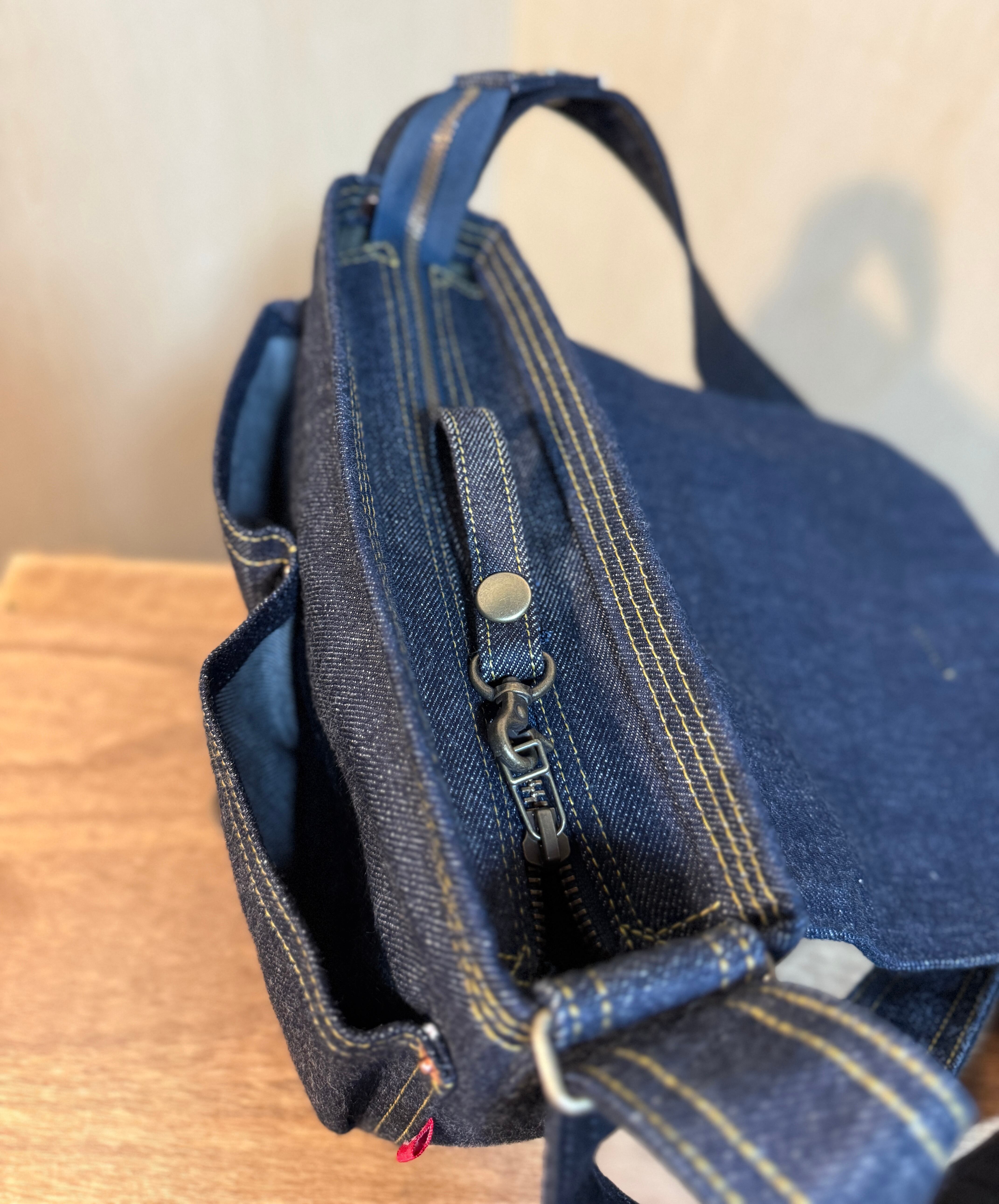 メッセンジャーバッグ 【デニムバッグ 岡山デニム ショルダーバッグ