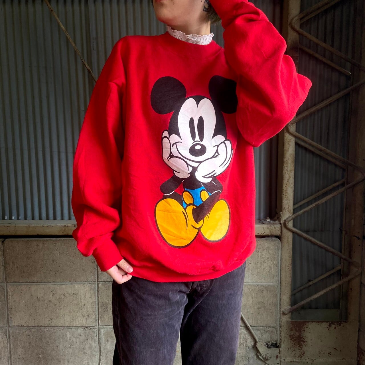 90年代 USA製 MICKEY&CO DISNEY ディズニー ミッキーマウス 両面