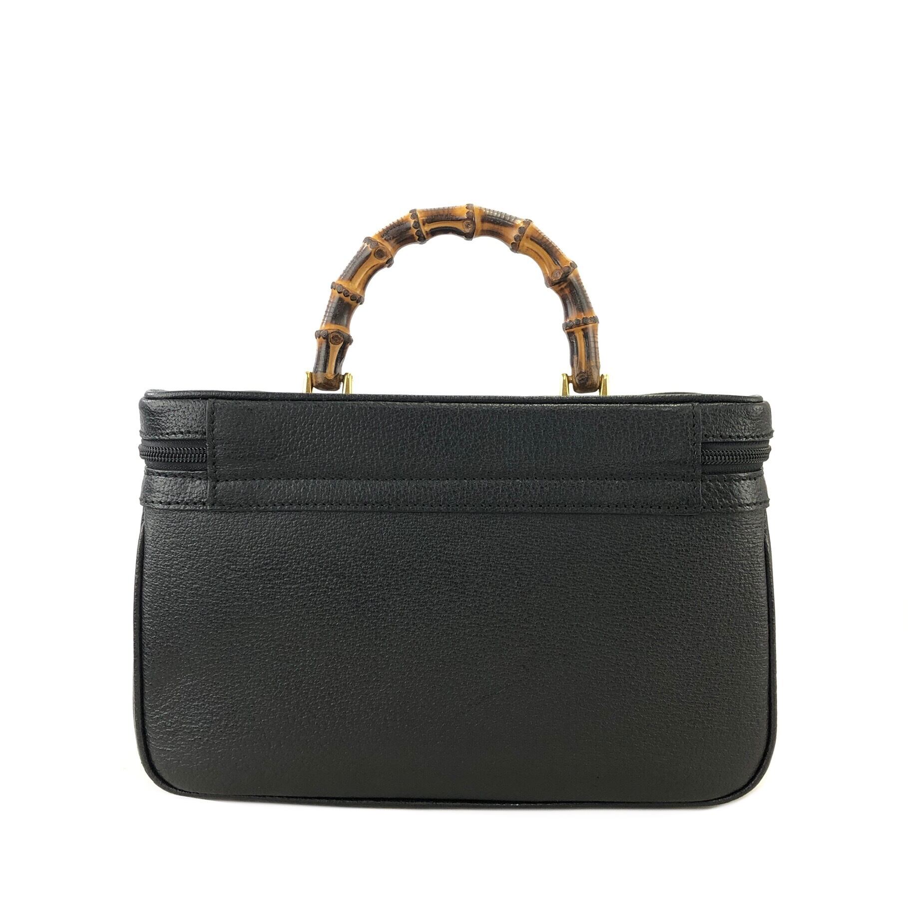 GUCCI グッチ バンブー レザー バニティバッグ 2way ショルダーバッグ