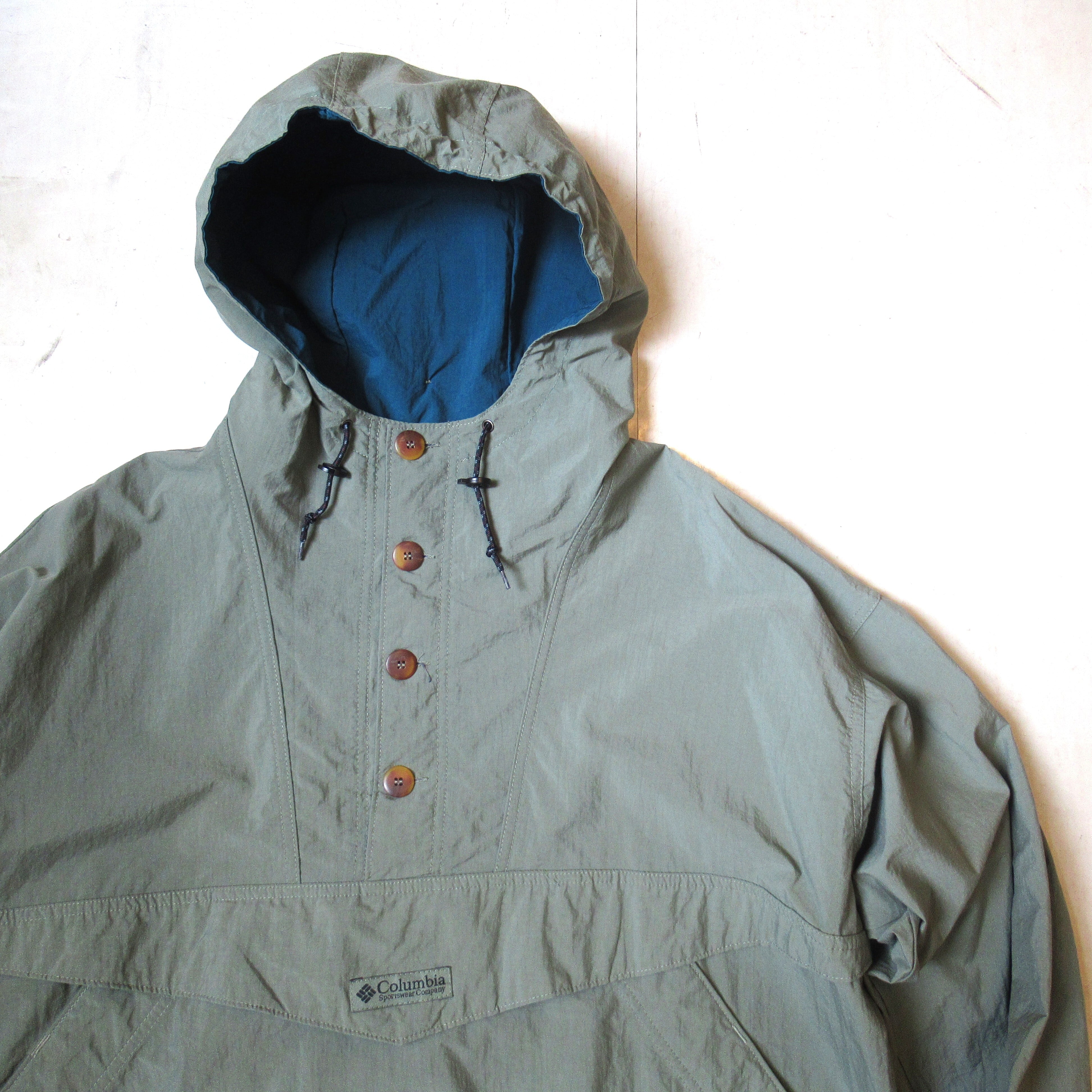 90S COLUMBIA COTTON WOOD PULLOVER ANORAKPARKA【XL】 | drop by