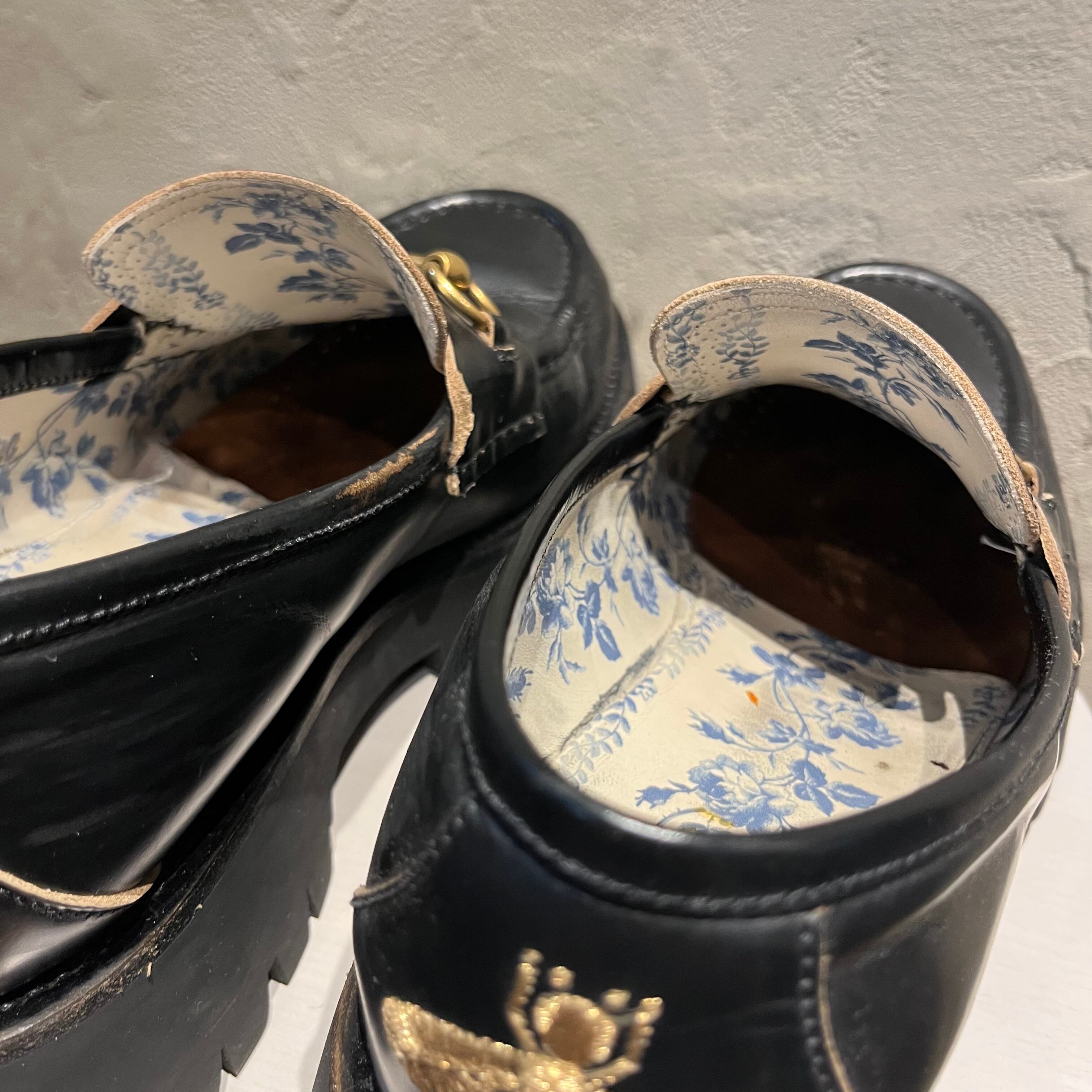 GUCCI グッチ ラグソール ホースビット ローファー ブラック size8