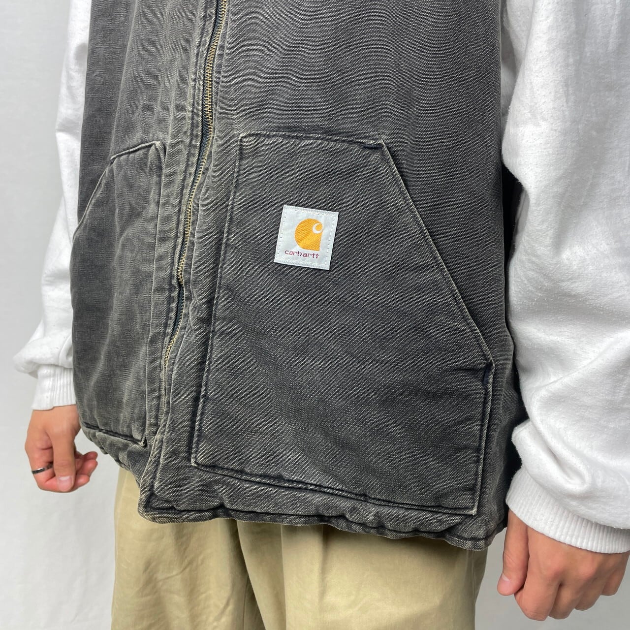 90年代 USA製 Carhartt カーハート ダック地 ワークベスト