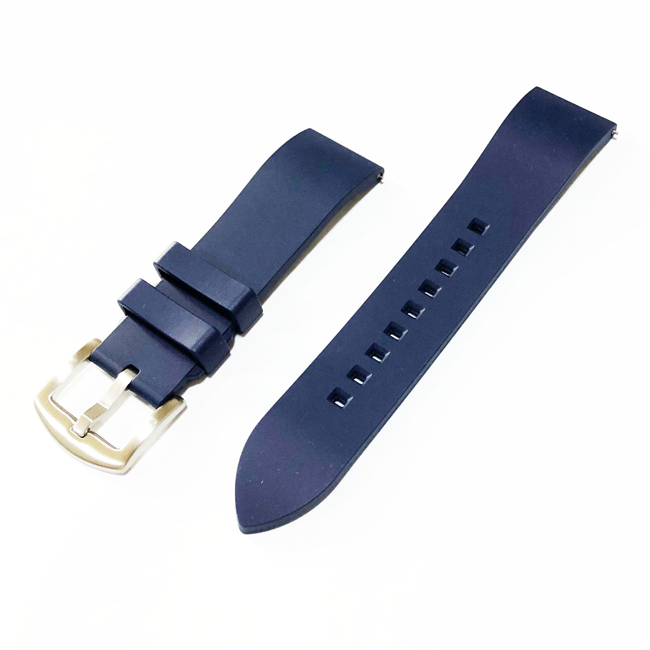 フルオロラバーバンド (ネイビー） 22mm for SEIKO SKX | ARK.mod.studio