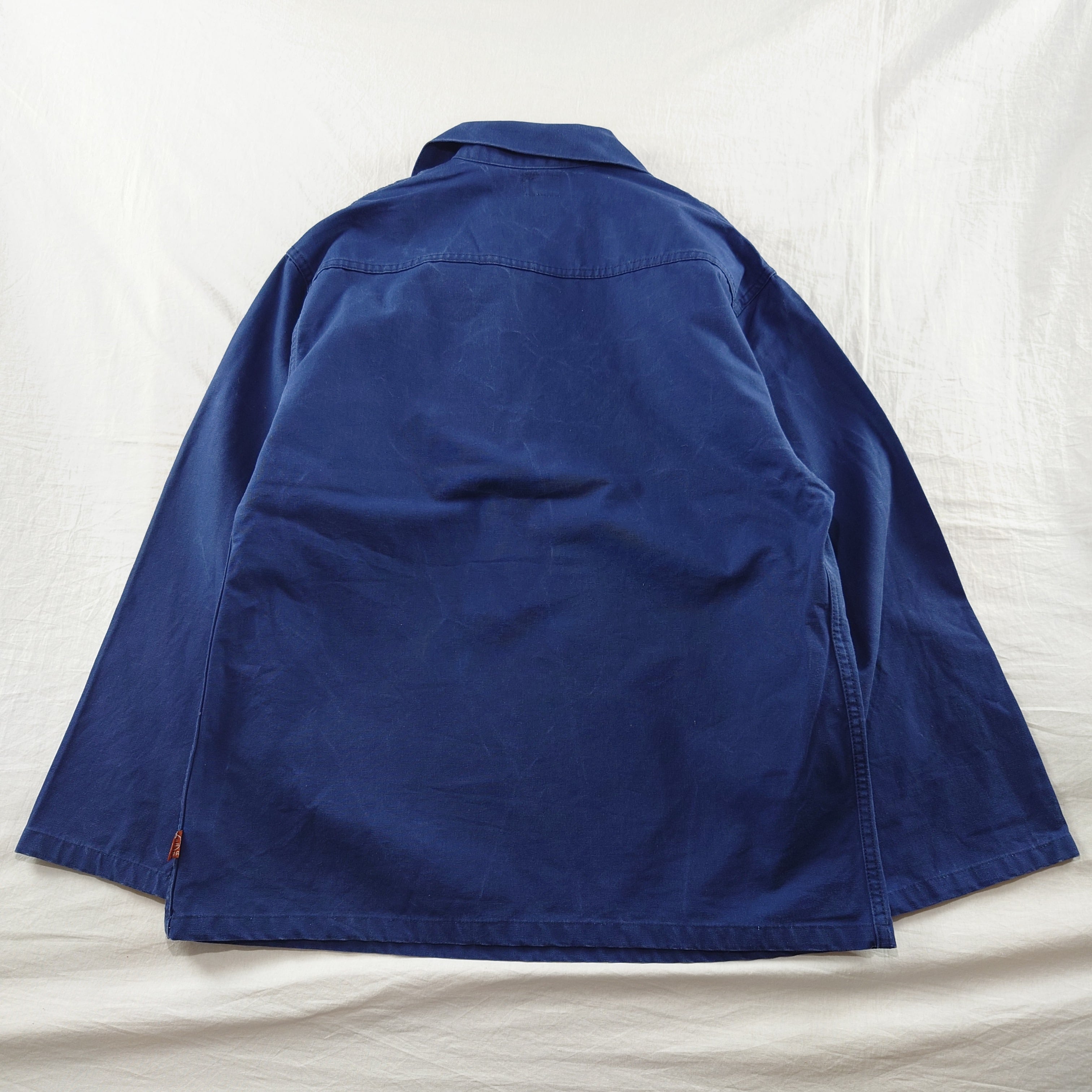 雰囲気抜群】フィッシャーマンスモック ユーロヴィンテージ ブルー