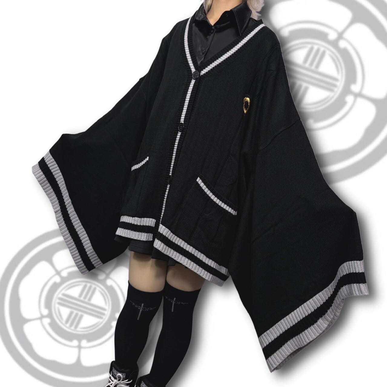 UNISEX着物風袖カーディガン【BLACK】 | NIER CLOTHING