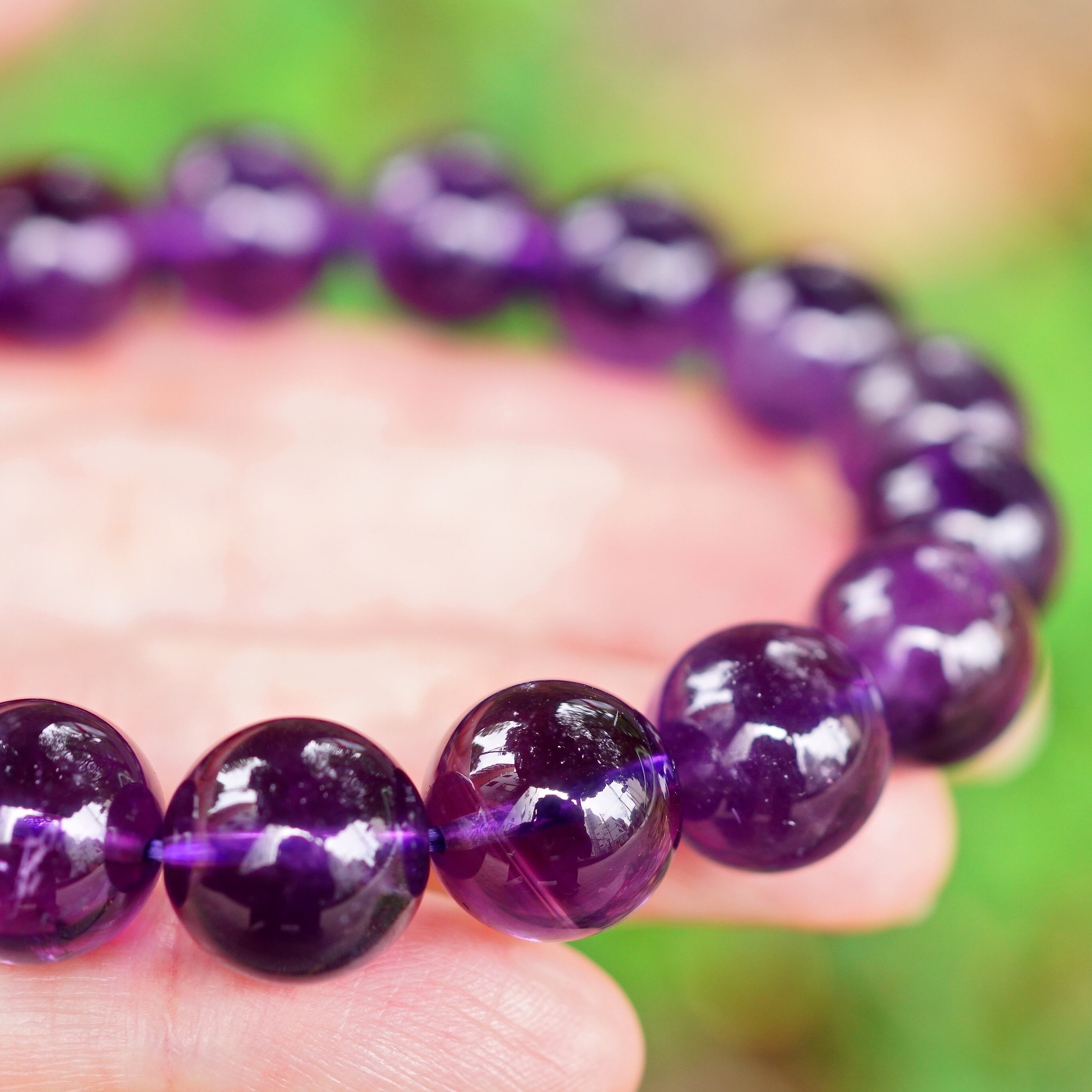 コンゴ産 アメジスト ブレスレット 13mm | Vegetto（天然石