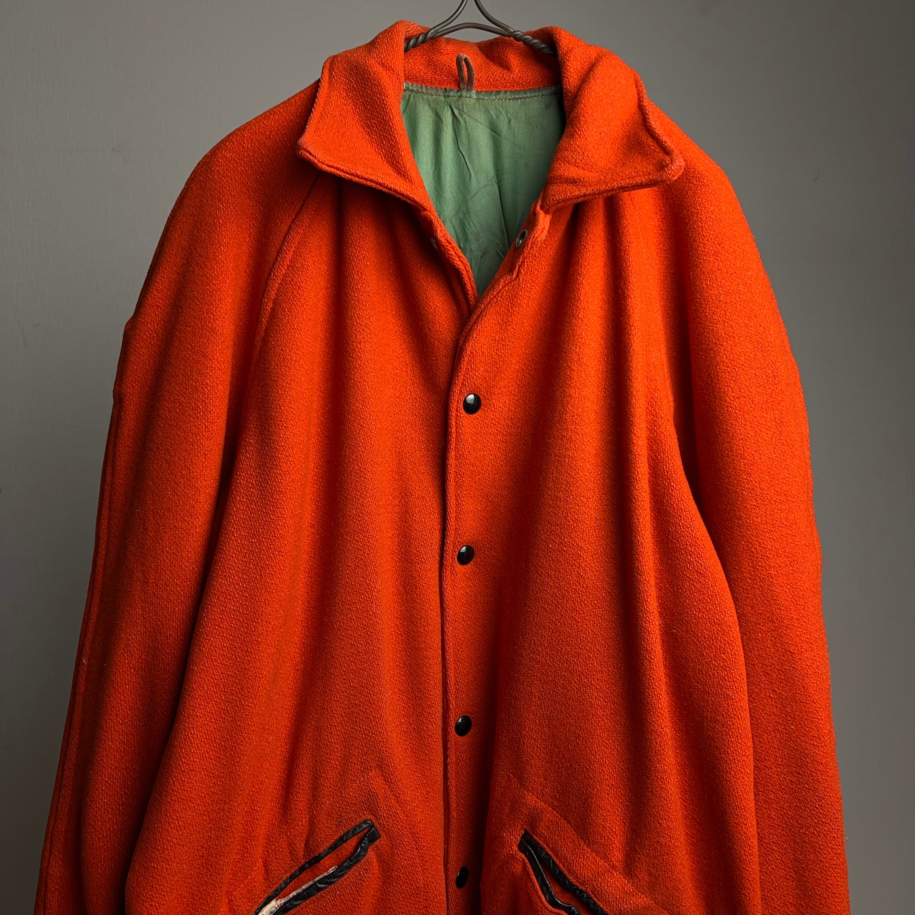 60's Hatchers Wool Stadium Jacket 60年代 ウールスタジャン オレンジ