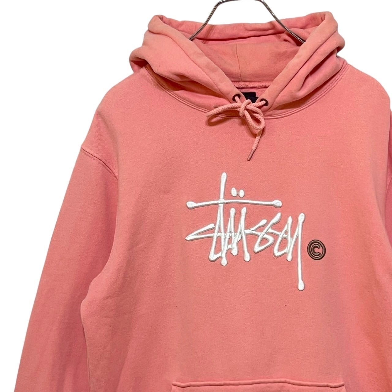 stussy ステューシー パーカー フーディ M センターロゴ 刺繍ロゴ