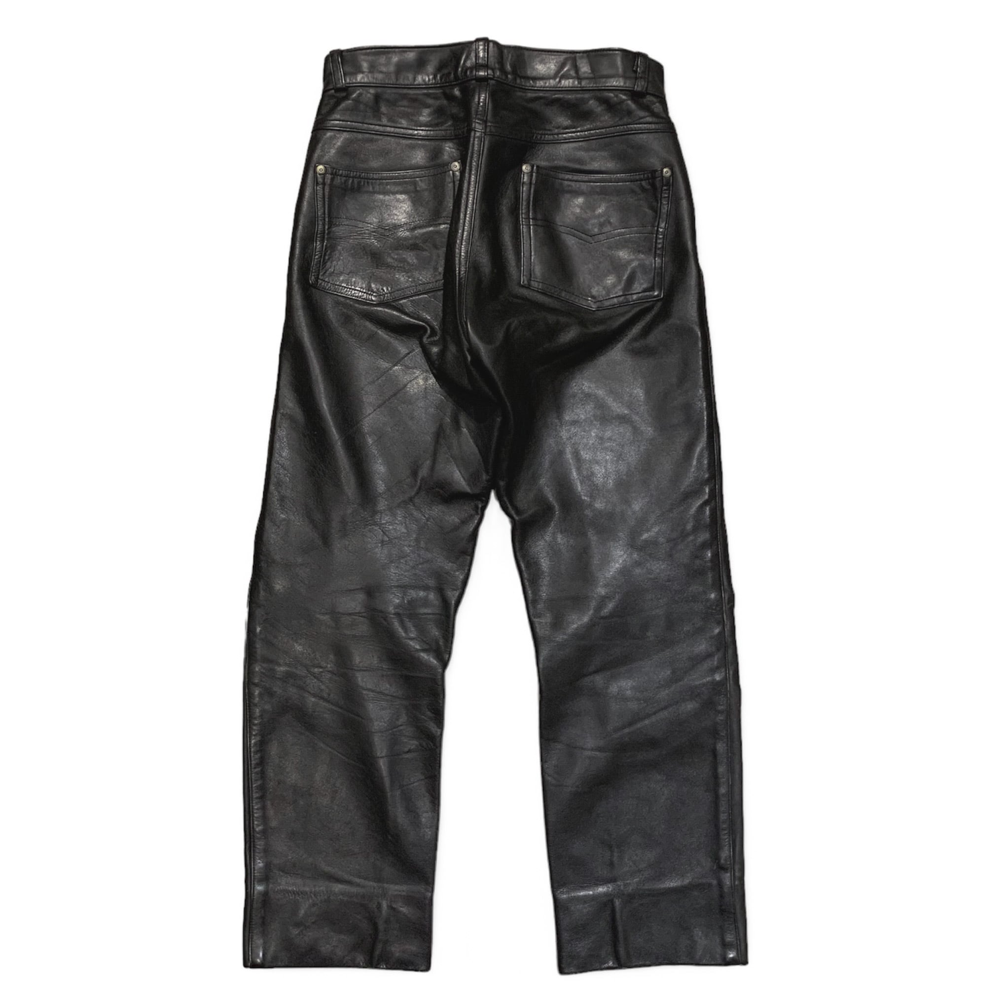 USA製 SCHOTT Leather Pants 実寸W30 / ショット レザーパンツ 革パン