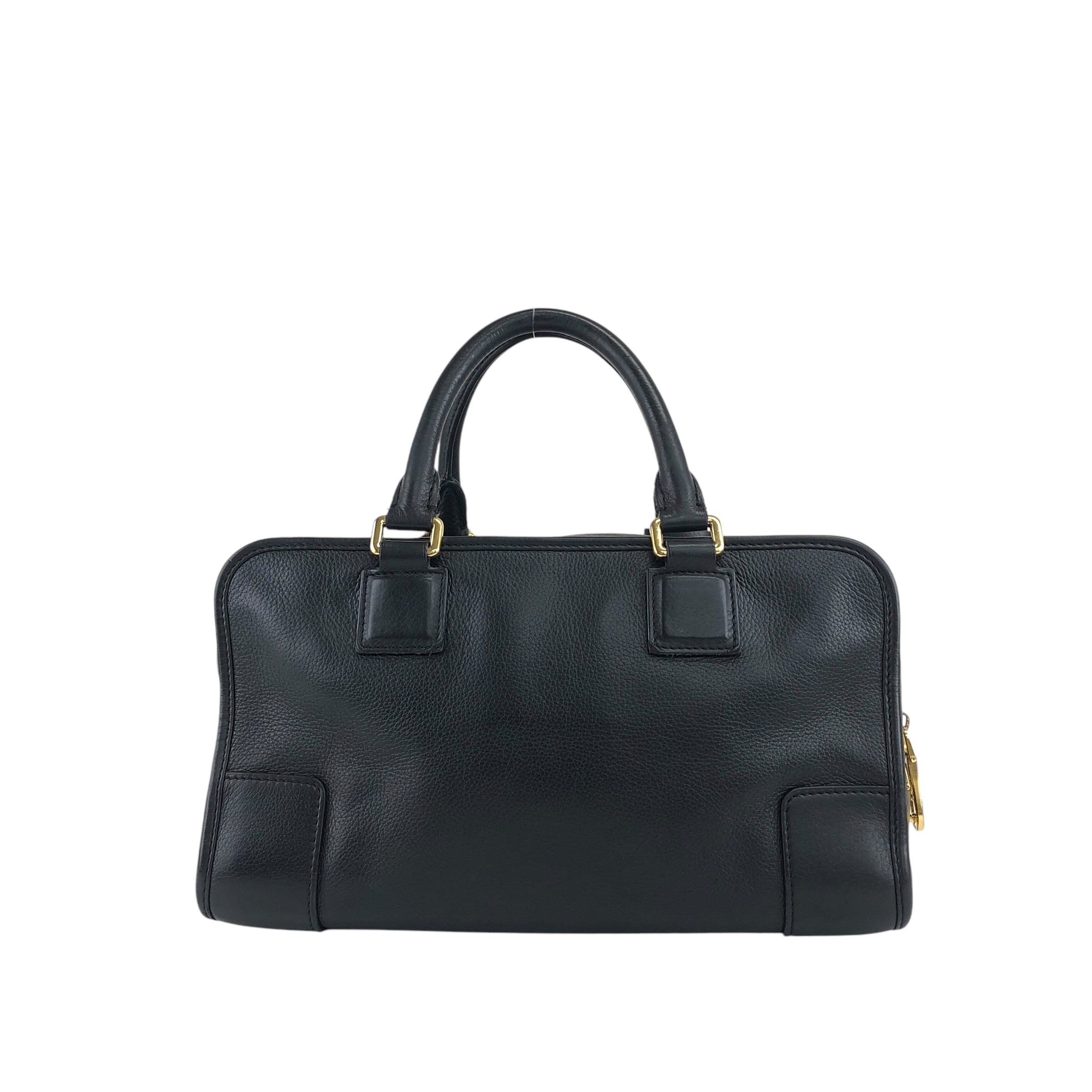 LOEWE ロエベ アマソナ28 ハンドバッグ 2WAY ブラック アナグラム