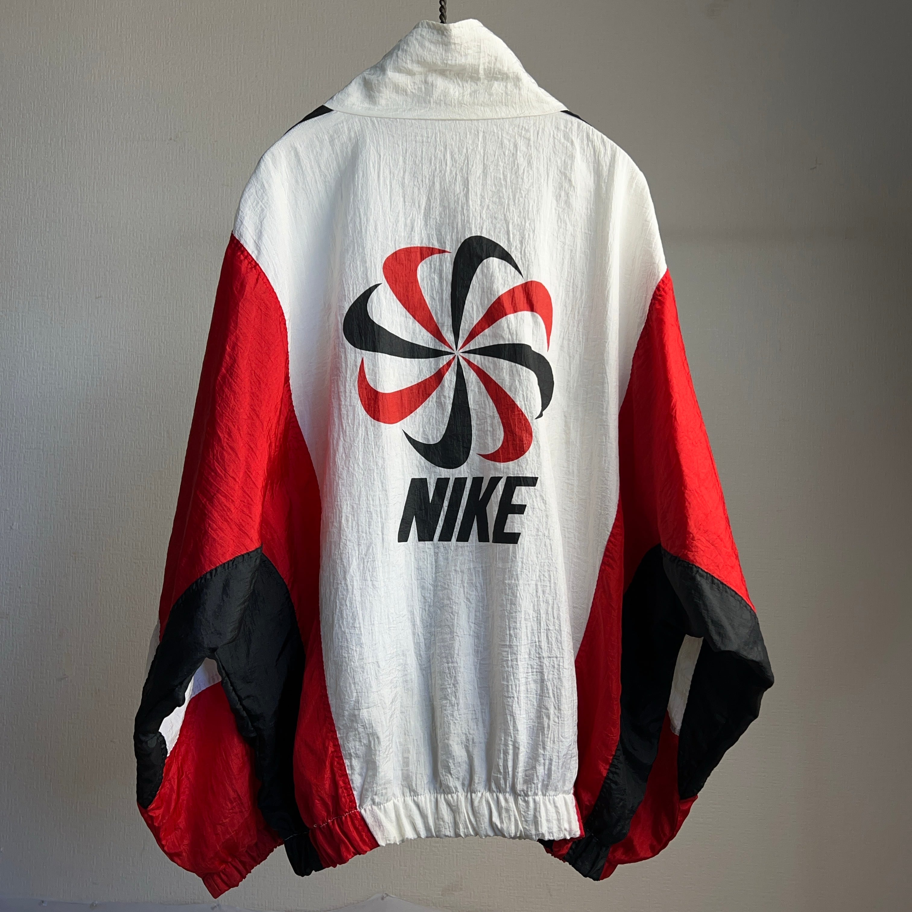 90's NIKE Nylon Jacket 90年代 風車 ナイキ ナイロンジャケット 銀