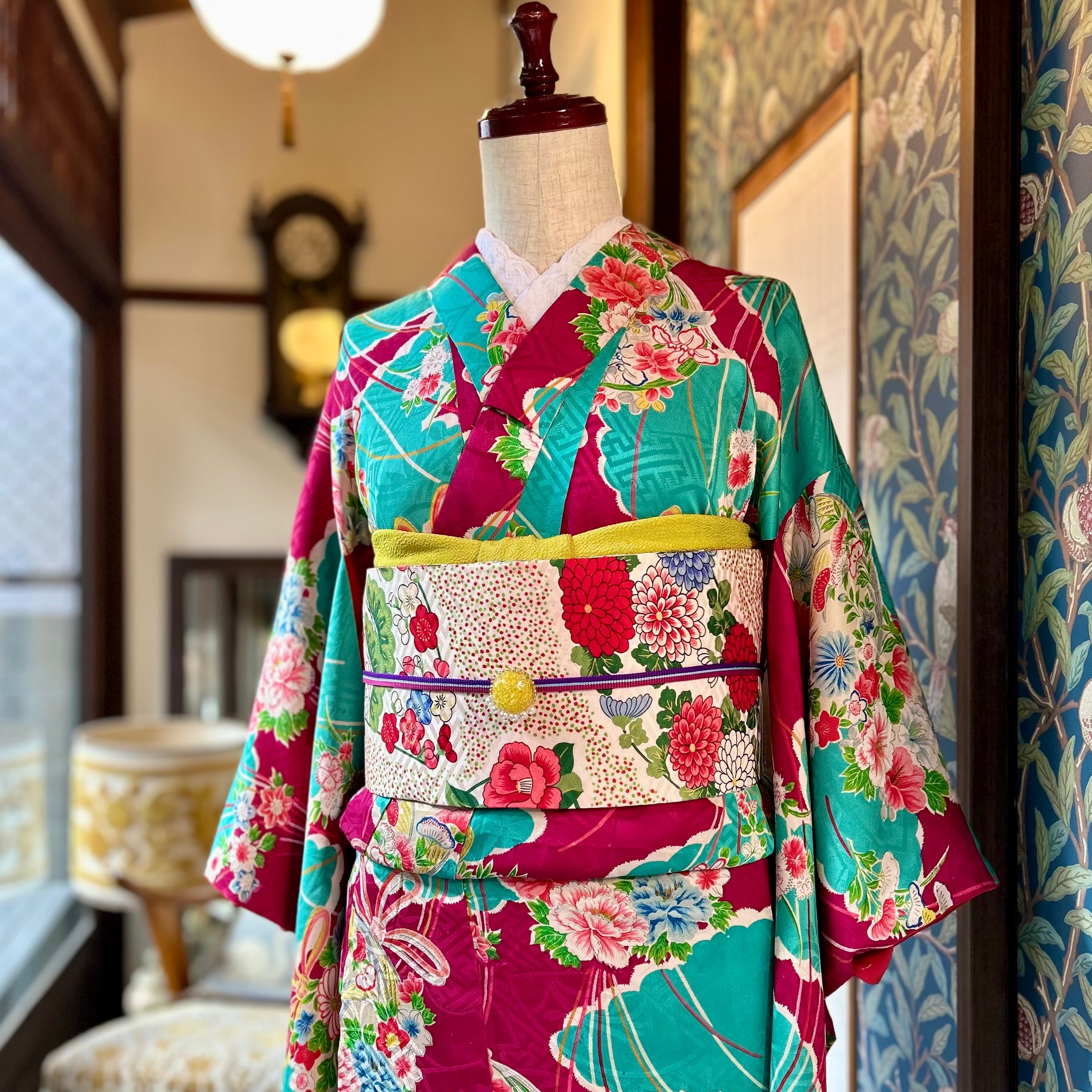 門出の花束＊ Jrサイズ＊花薬玉 卒業式 袴 ハーフ成人式 十三参り 大正