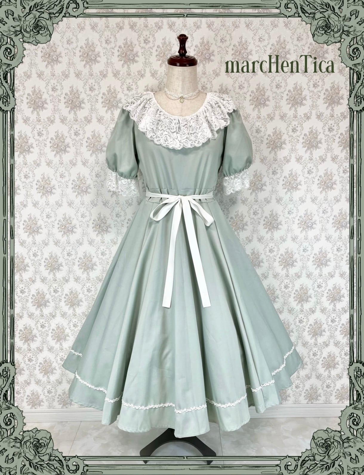 数量限定/サイズによる追加料金なし】クレアワンピース（ミント