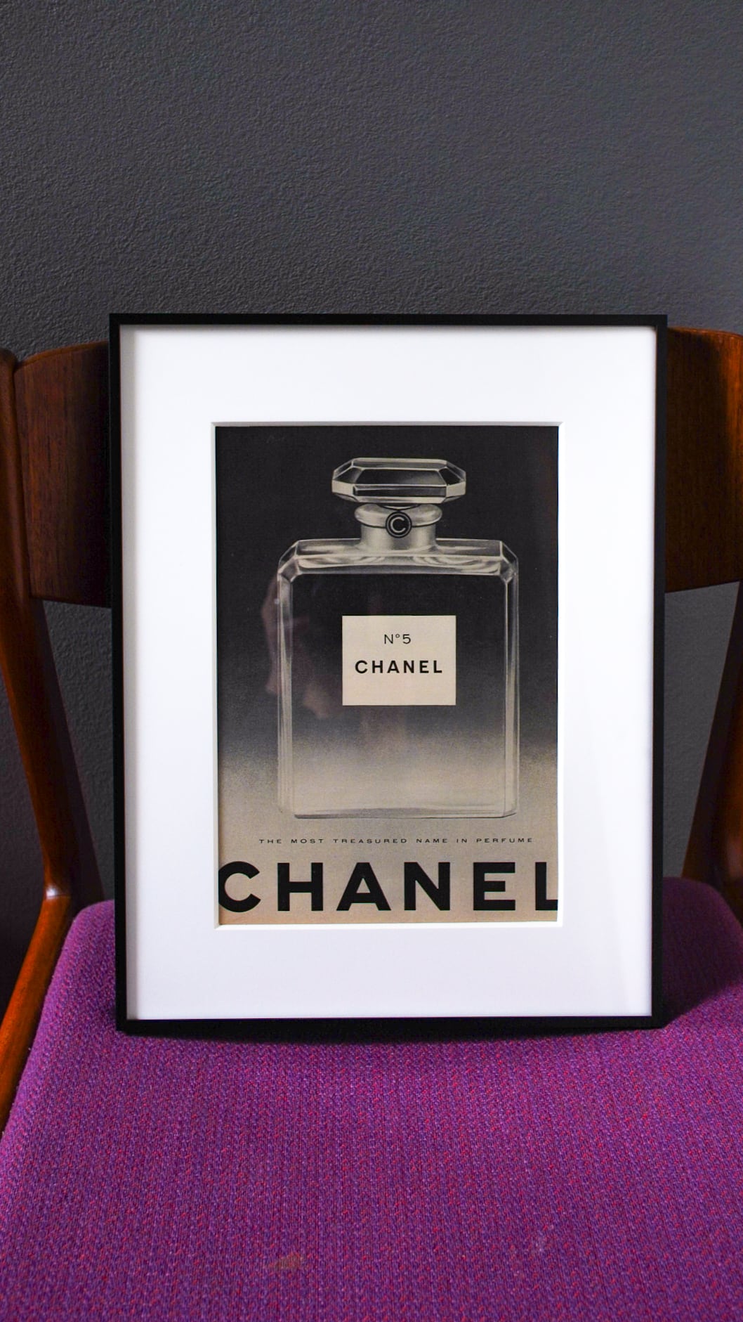 1960】CHANEL シャネル No5 アドバタイジング ポスター《AD 広告 香水