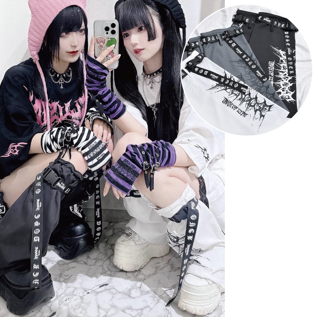 〇】DimMoire DimMoire学園ニーハイウォーマー BLACK DimMoire 学園