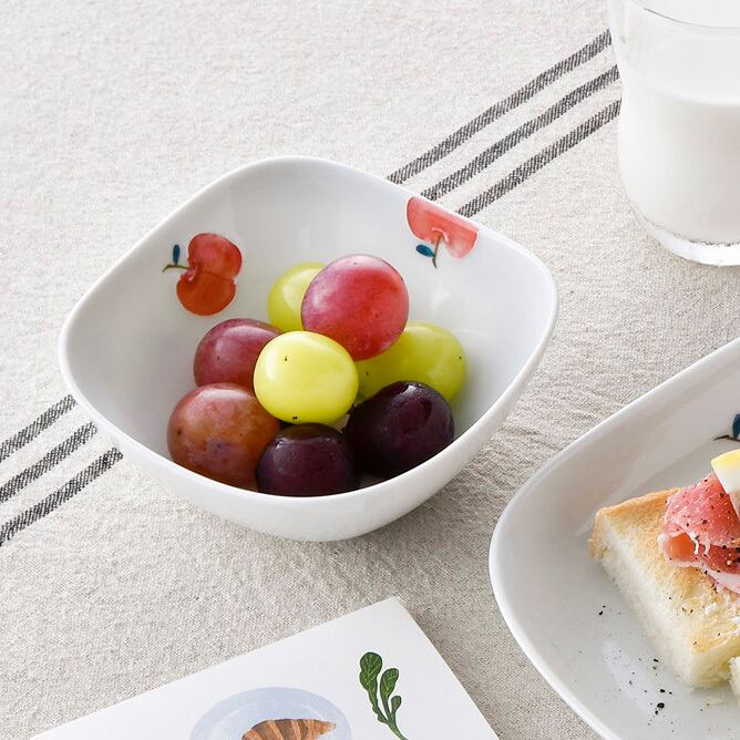 りんご・正角ボウル小 | 松幸陶芸「波佐見焼窯元」webストア