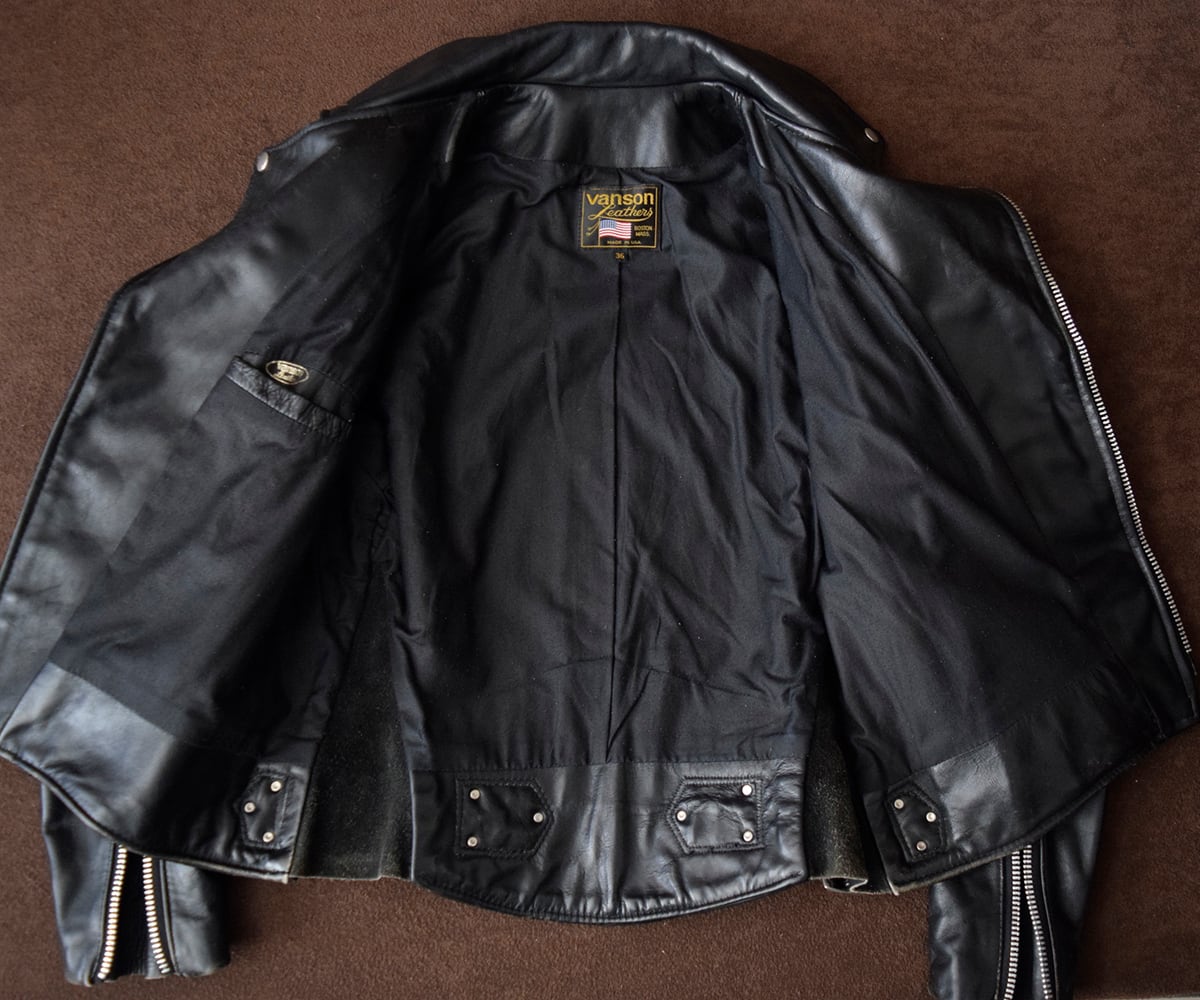 90s VANSON DOMINATOR 36 | SECOND TIME GLORY | ヴィンテージレザー