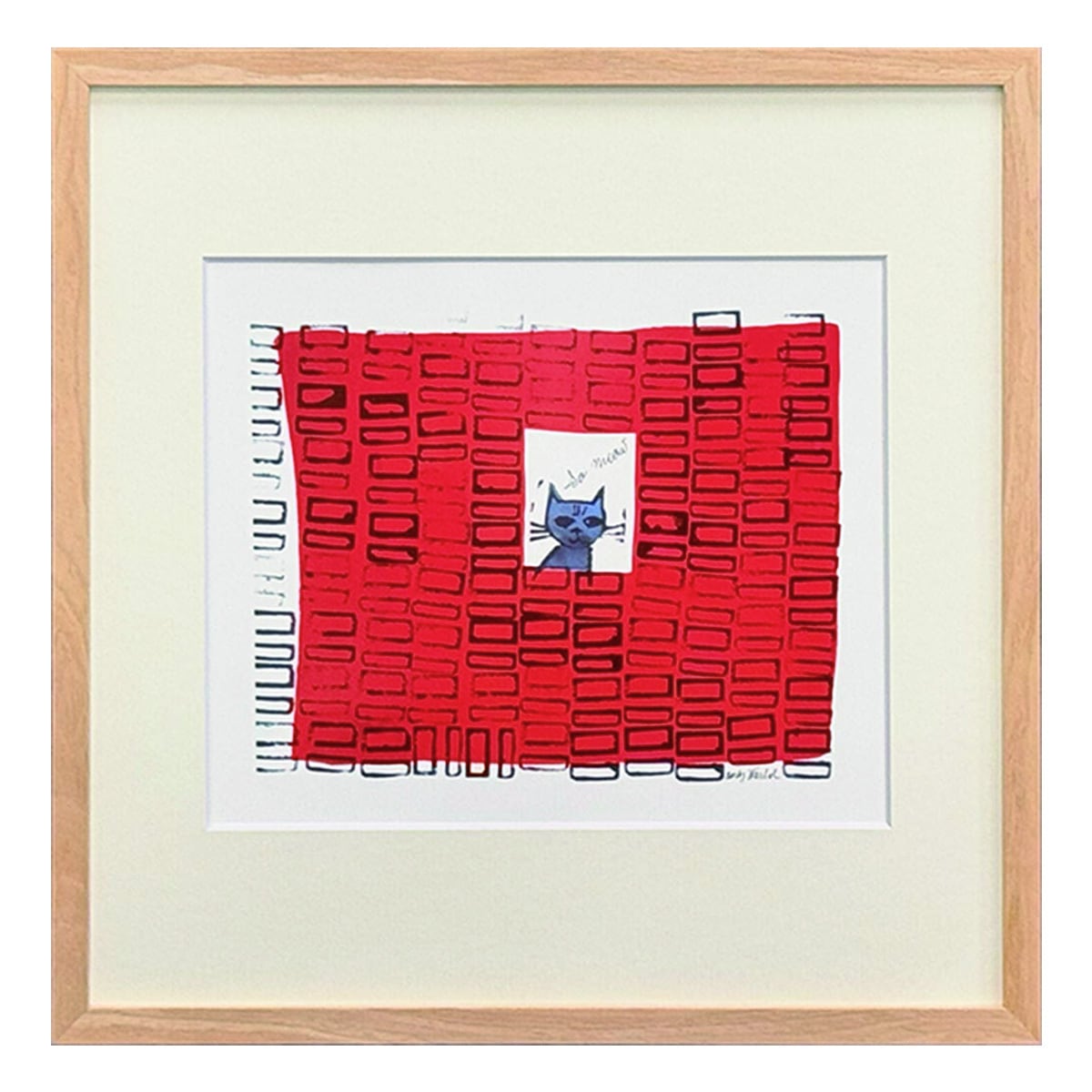 額縁付き] アンディ・ウォーホル「SO MEOW, c.1958」猫 So Many Stars