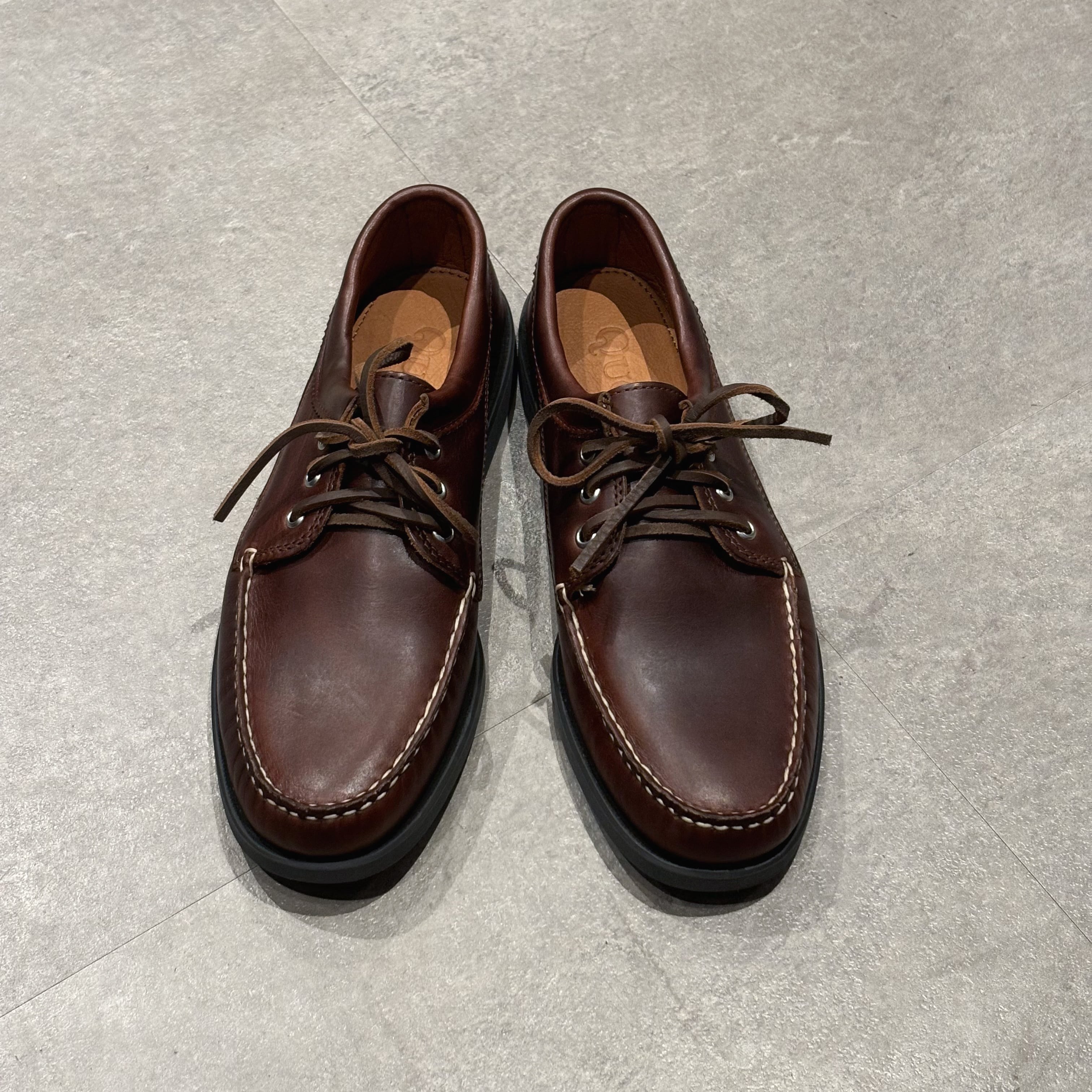 QUODDY TRAIL MOCCASIN BLUCHER MOCCASIN - Made in USA BLACK BROWN