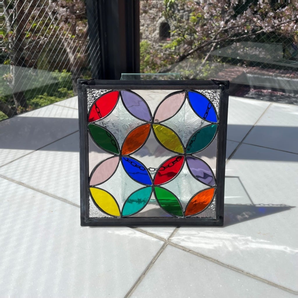 幾何学模様のステンドパネル | グラスロード1571 『WEBショップ2号店』