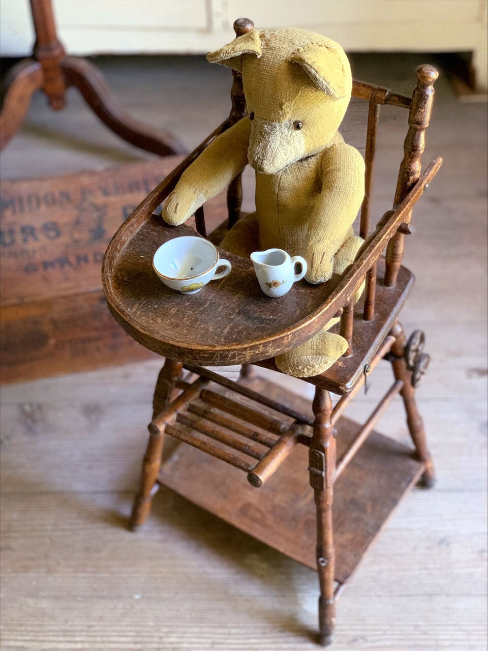 花台、トールペイントトールペイント サイドテーブル ナイトテーブル