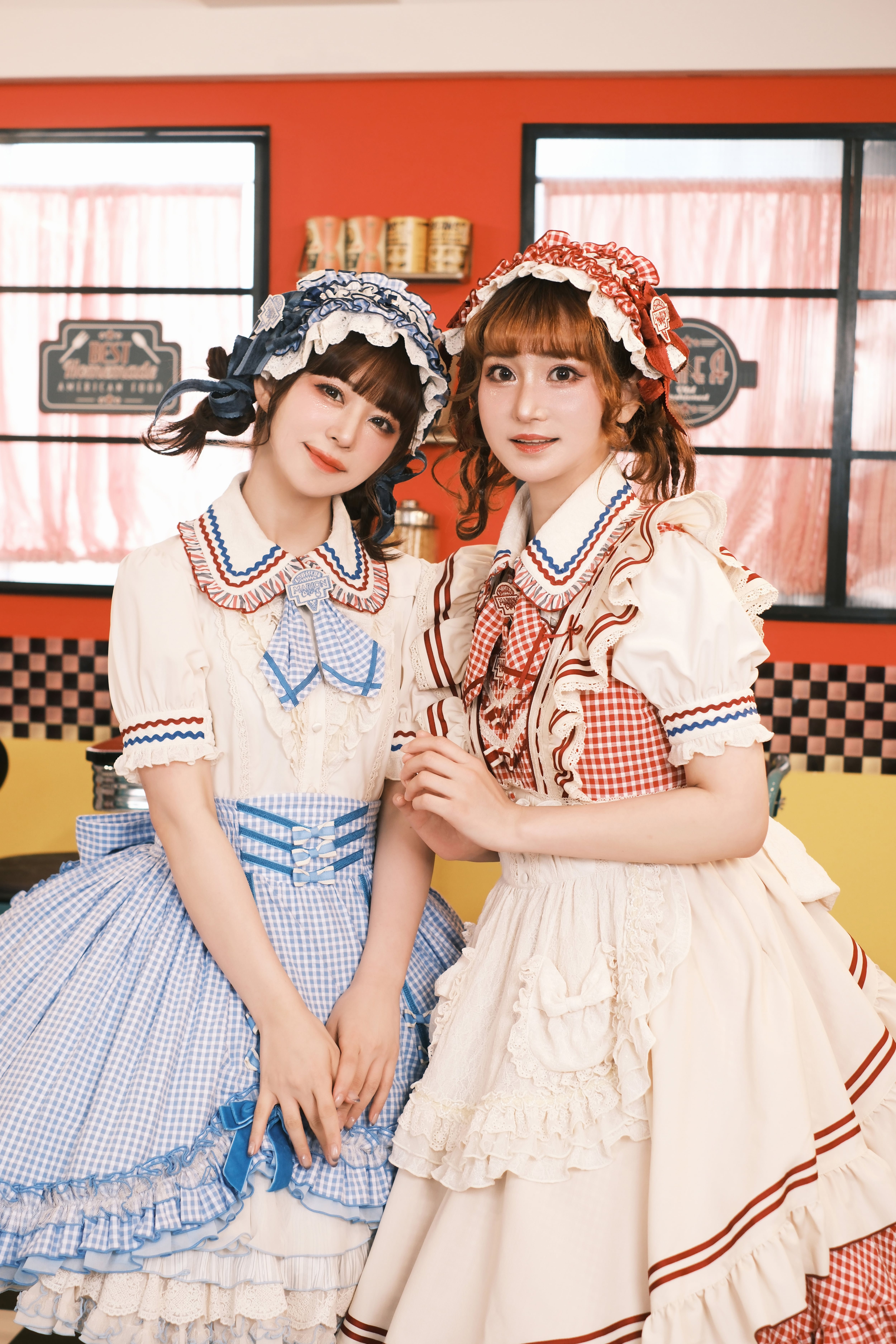 コラボ商品】MARION CREPES ×HoshibakoWorks フリルカフェエプロン