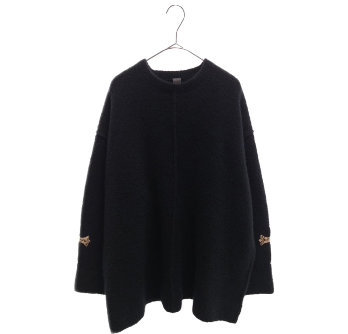 CHROME HEARTS クロムハーツ ハラコクロスパッチ カシミア&シルク