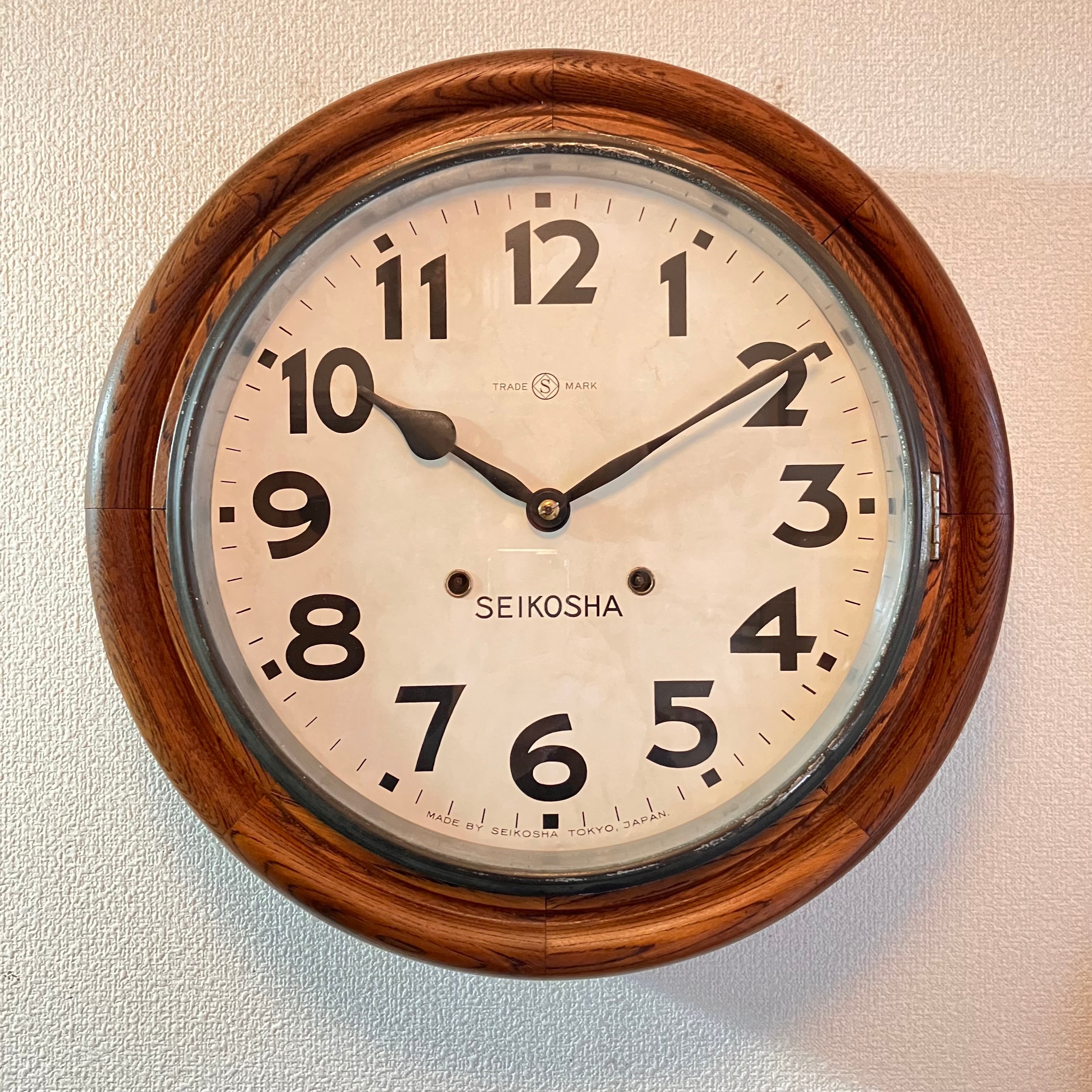 昭和❫レトロの稼働、愛知時計ゼンマイ時計 アンティーク雑貨