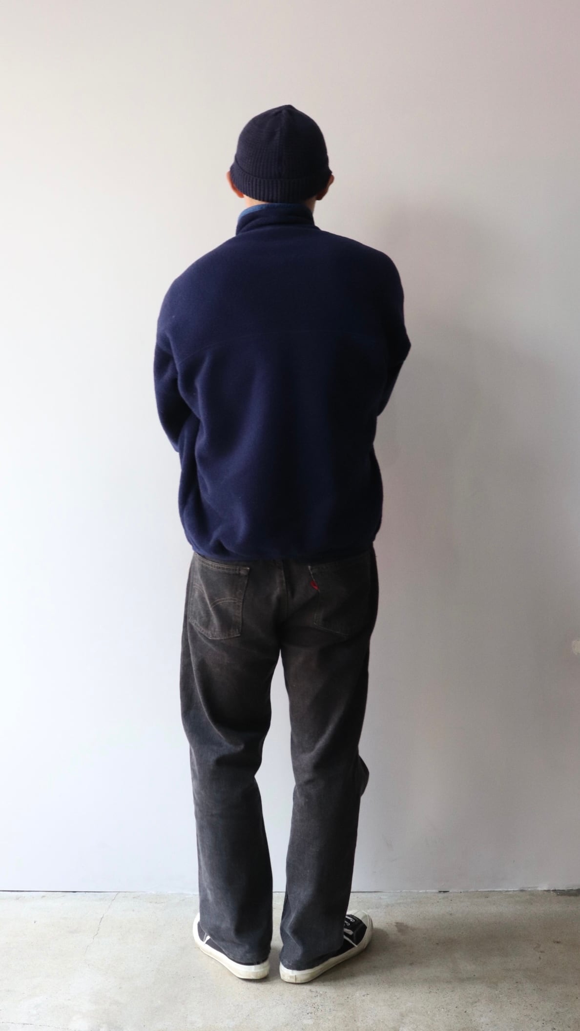 美品 L 米国製 90s ネイビー シンチラ スナップt Patagonia パタゴニア