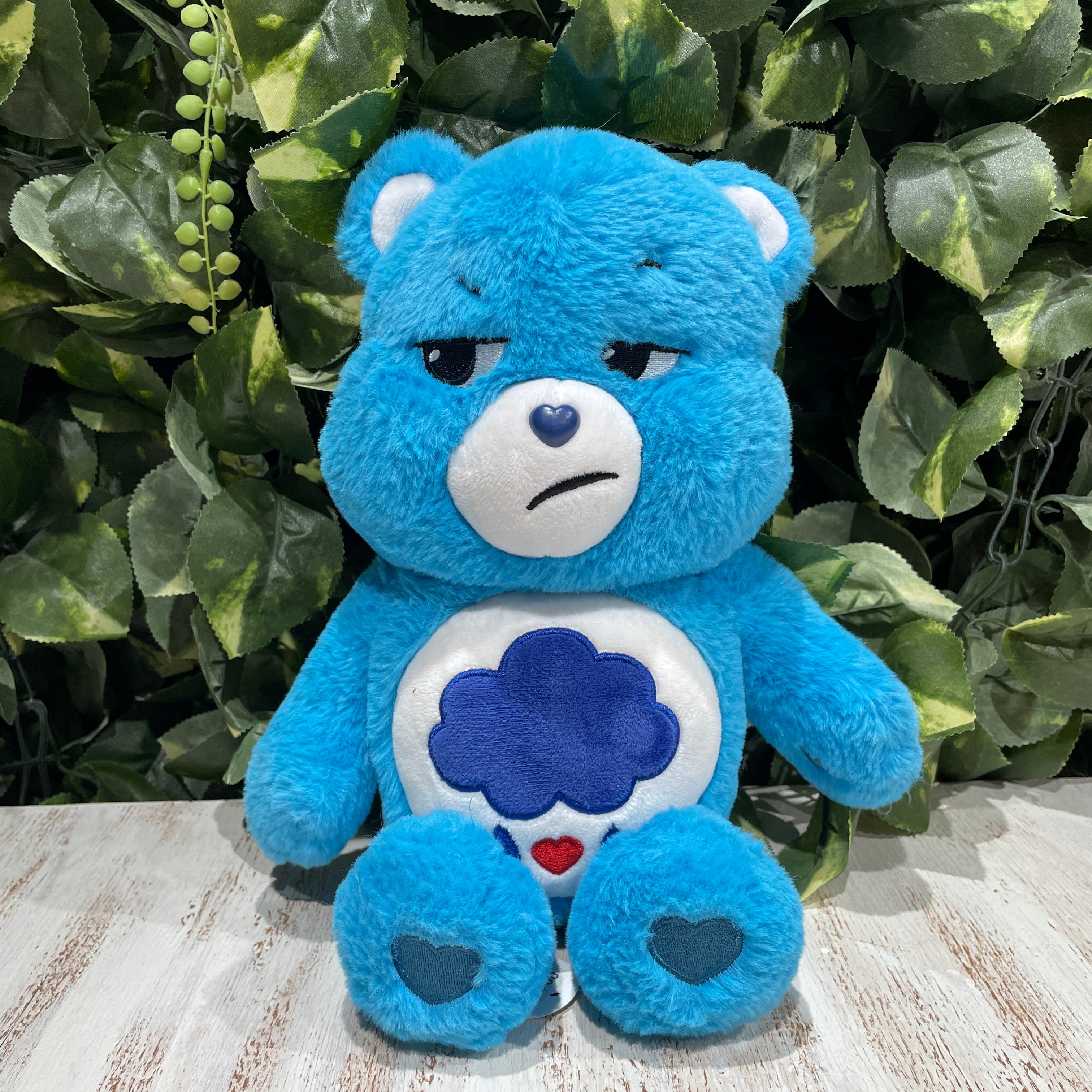 ケアベア☆熊☆水色☆拗ね顔☆雲☆ハート☆ぬいぐるみ | puposaka