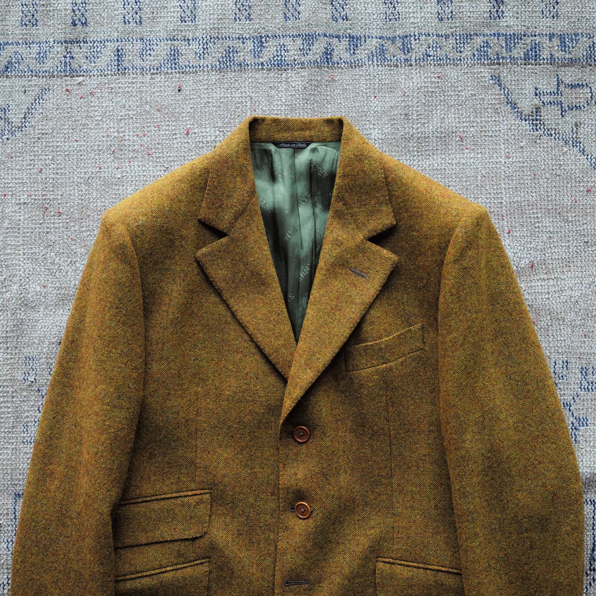 ARNYS PARIS ウールミックスツイード3Bジャケット テーラード シルク