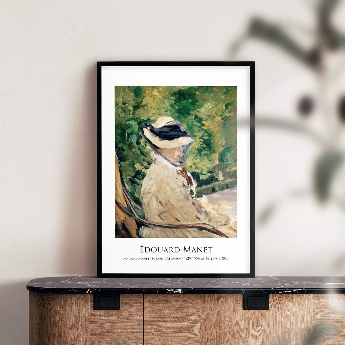 エドゥアール・マネ ベルビューのマダム・マネ アートポスター 名画