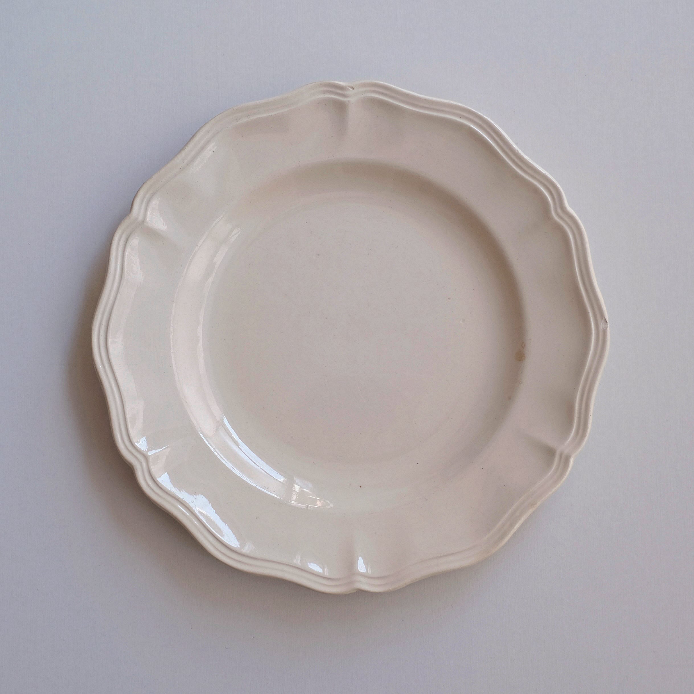 サルグミンヌ 花リムプレート ディナープレート フランスアンティーク