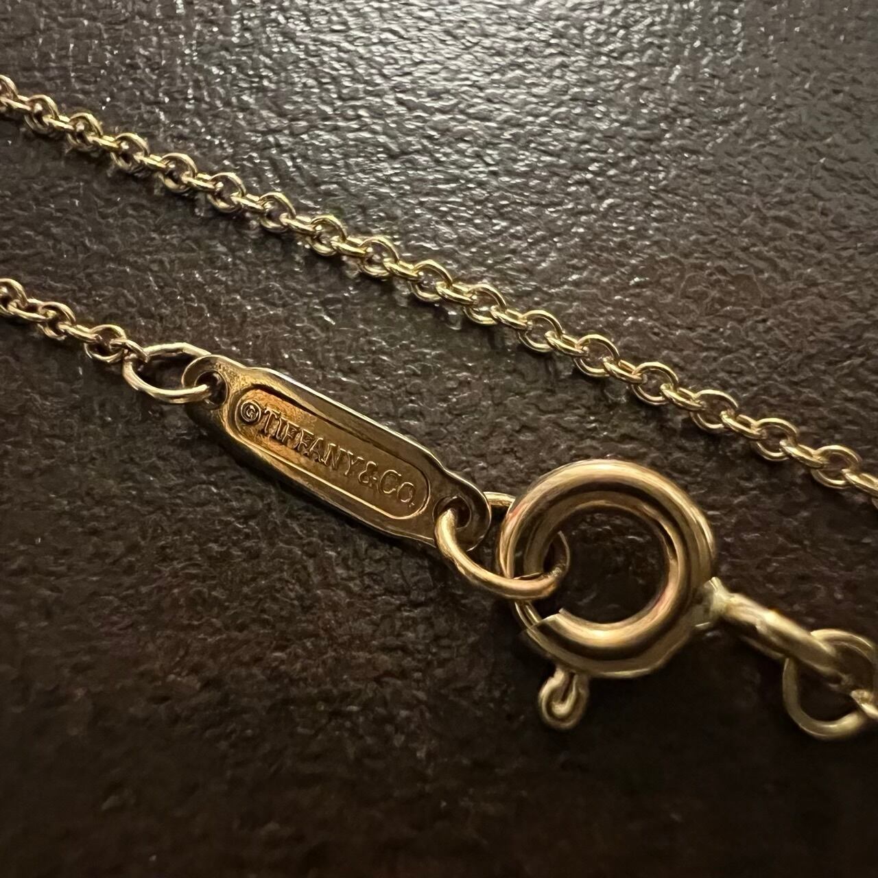 VINTAGE TIFFANY & CO. 14K Gold Whistle Charm Necklace