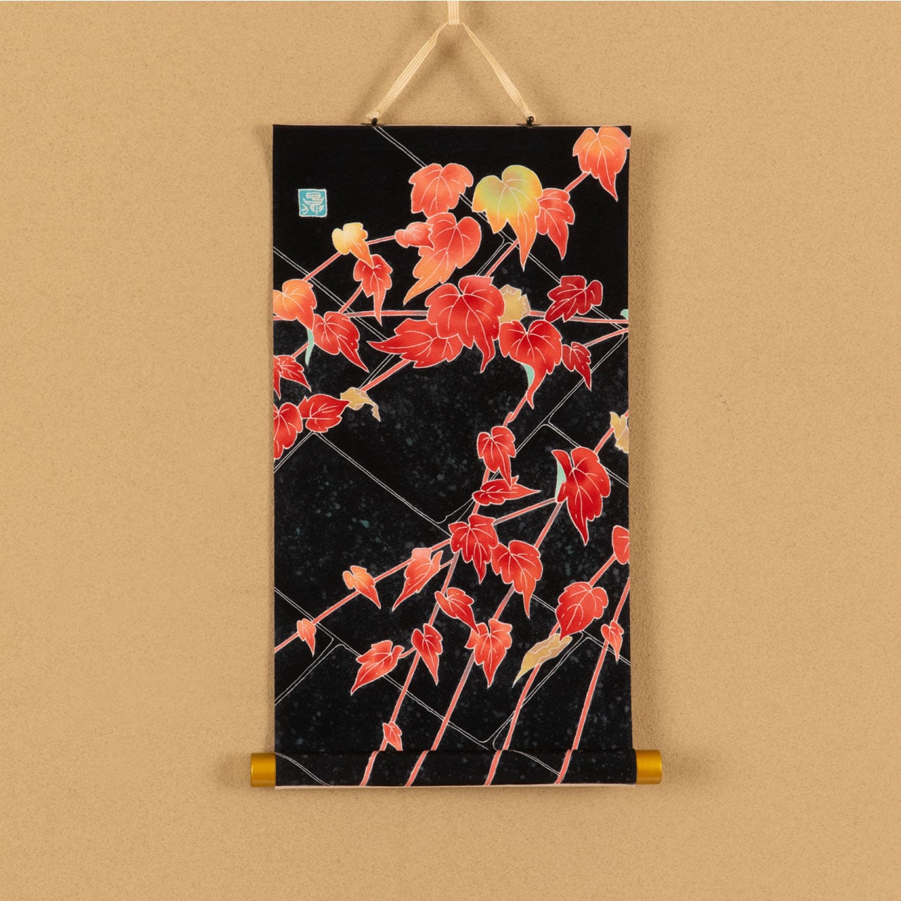 加賀友禅掛軸 彩四季 秋（小・縦）太田昌伸 | 加賀友禅オンラインストア