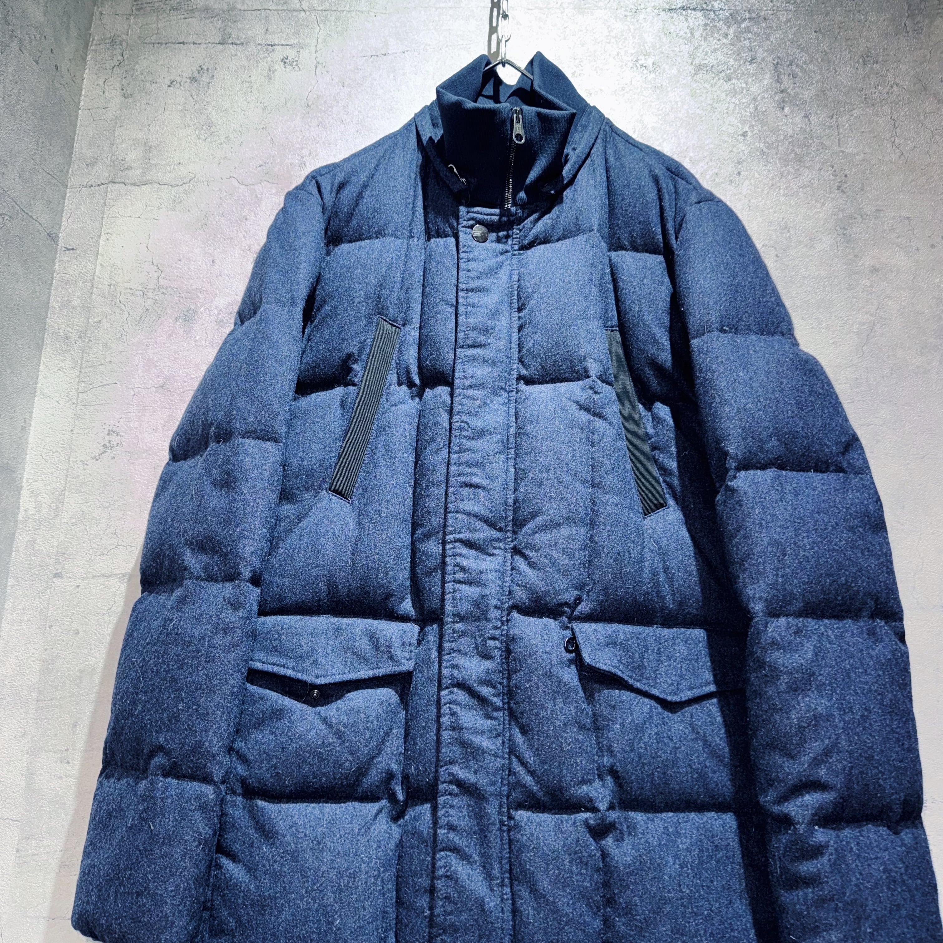 ARMANI COLLEZIONI”stand neck double zip design down jacket | ayne