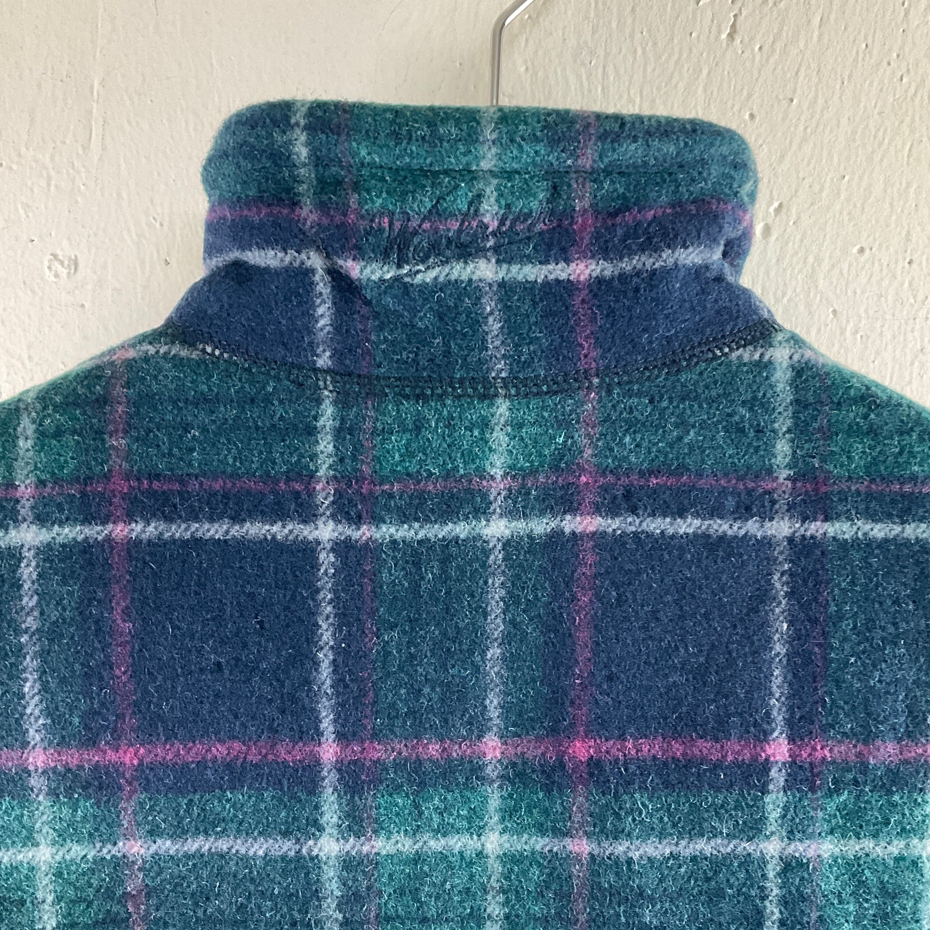 Woolrich ウールリッチ チェック柄 ボア フリースベスト フリース