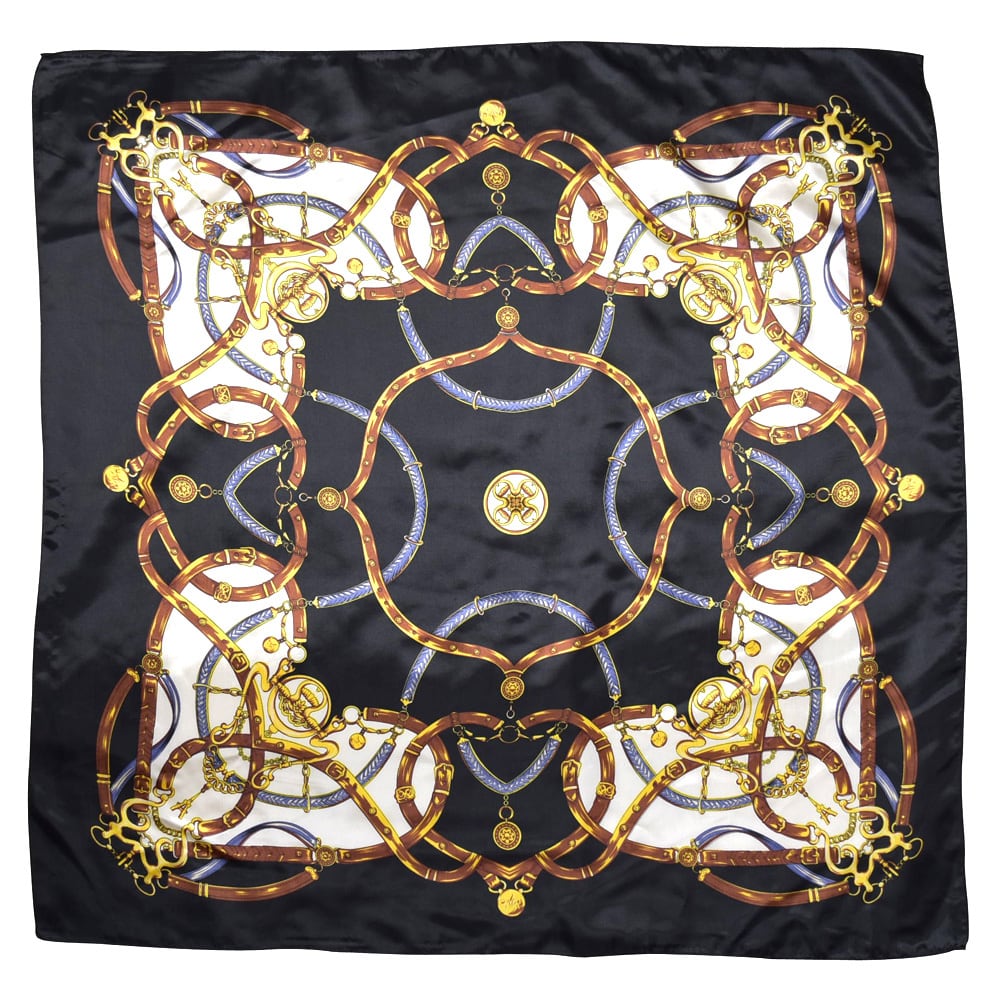 スカーフ 大判 正方形 90cm シルク調 B | HAPI&Co