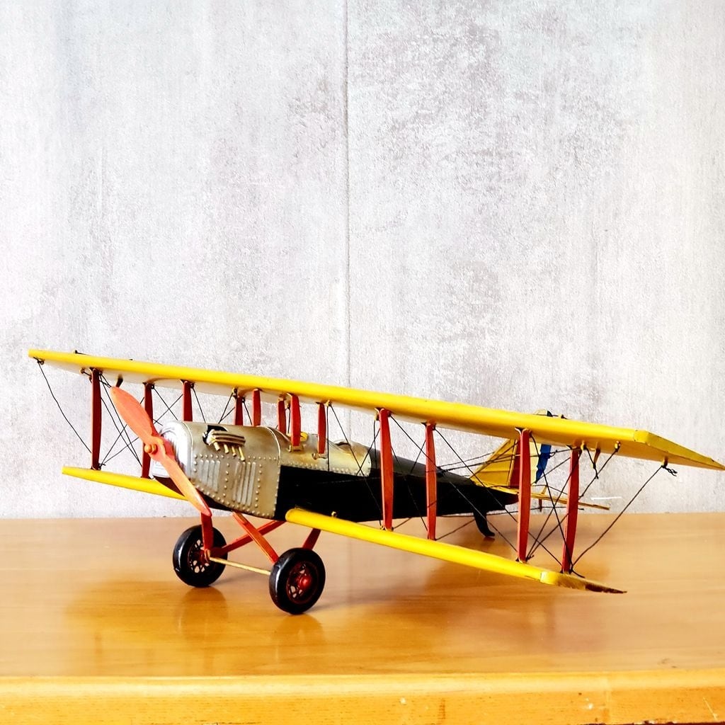 ブリキのおもちゃ 飛行機 複葉機 JN-7H ブリキのおもちゃ 飛行機 複葉