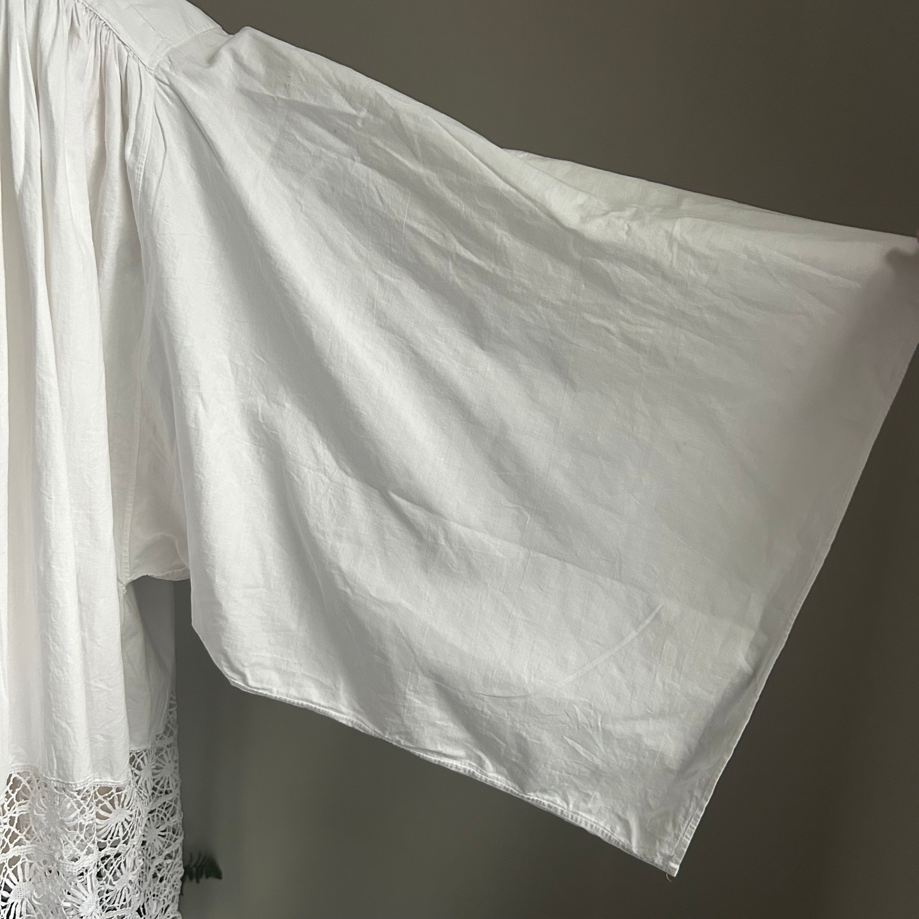 アンティークチャーチスモック ミドル | Lucy vintage silver