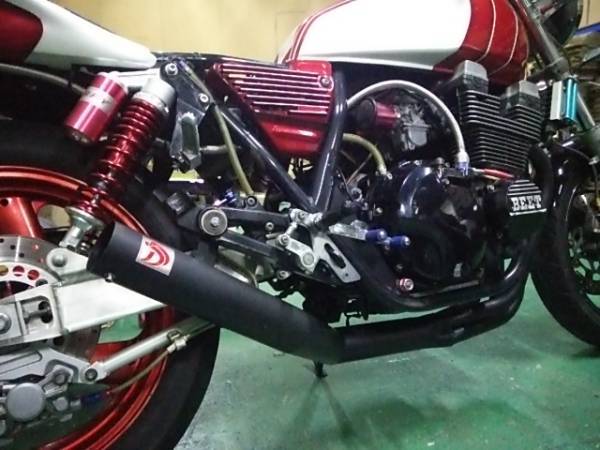 新作 XJR400 後期 DJショート管 黒 4-2-1集合マフラー 4HM 高回転 | DAJI