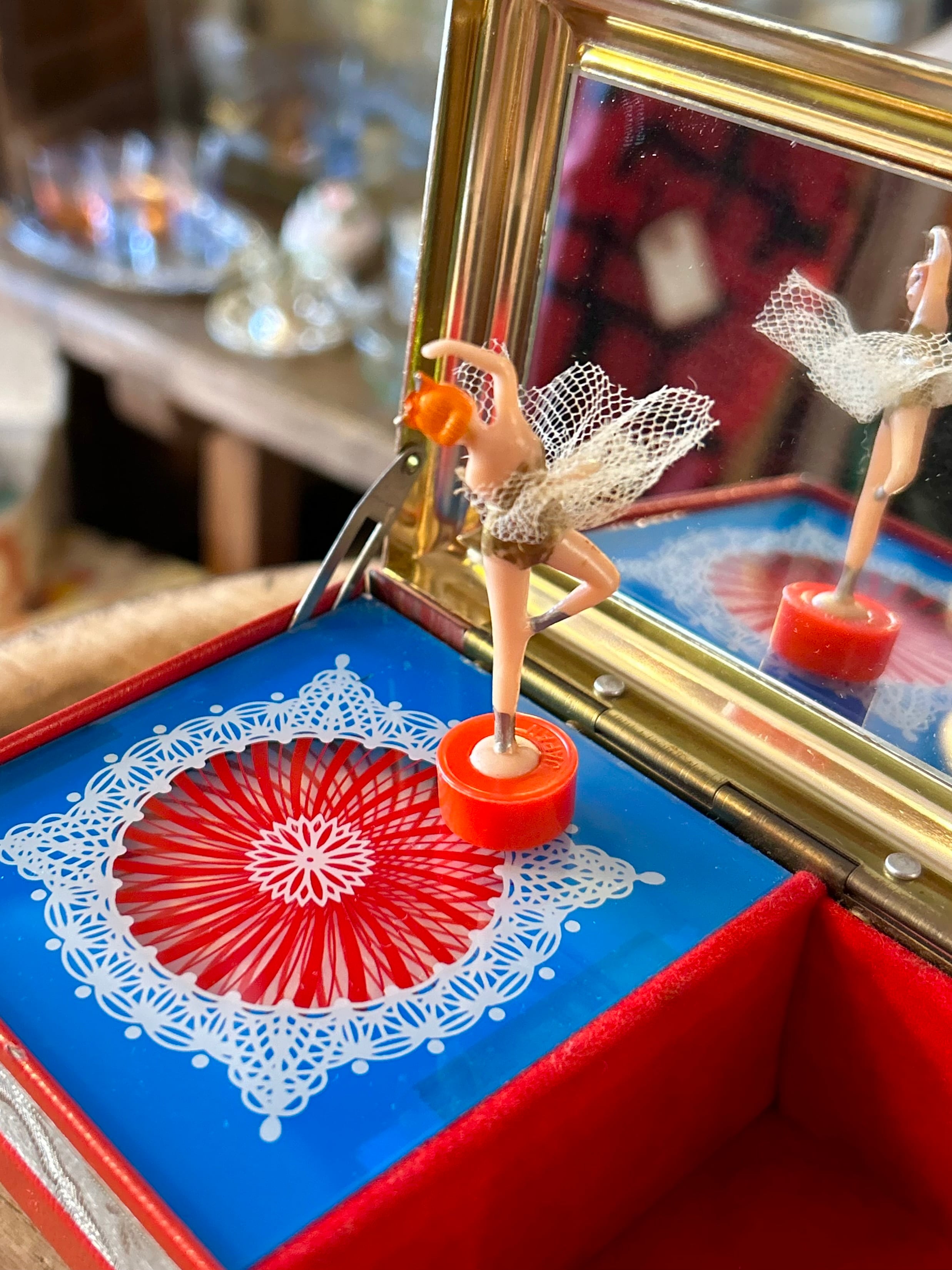 昭和レトロ バレリーナ オルゴール 宝石箱 | choice