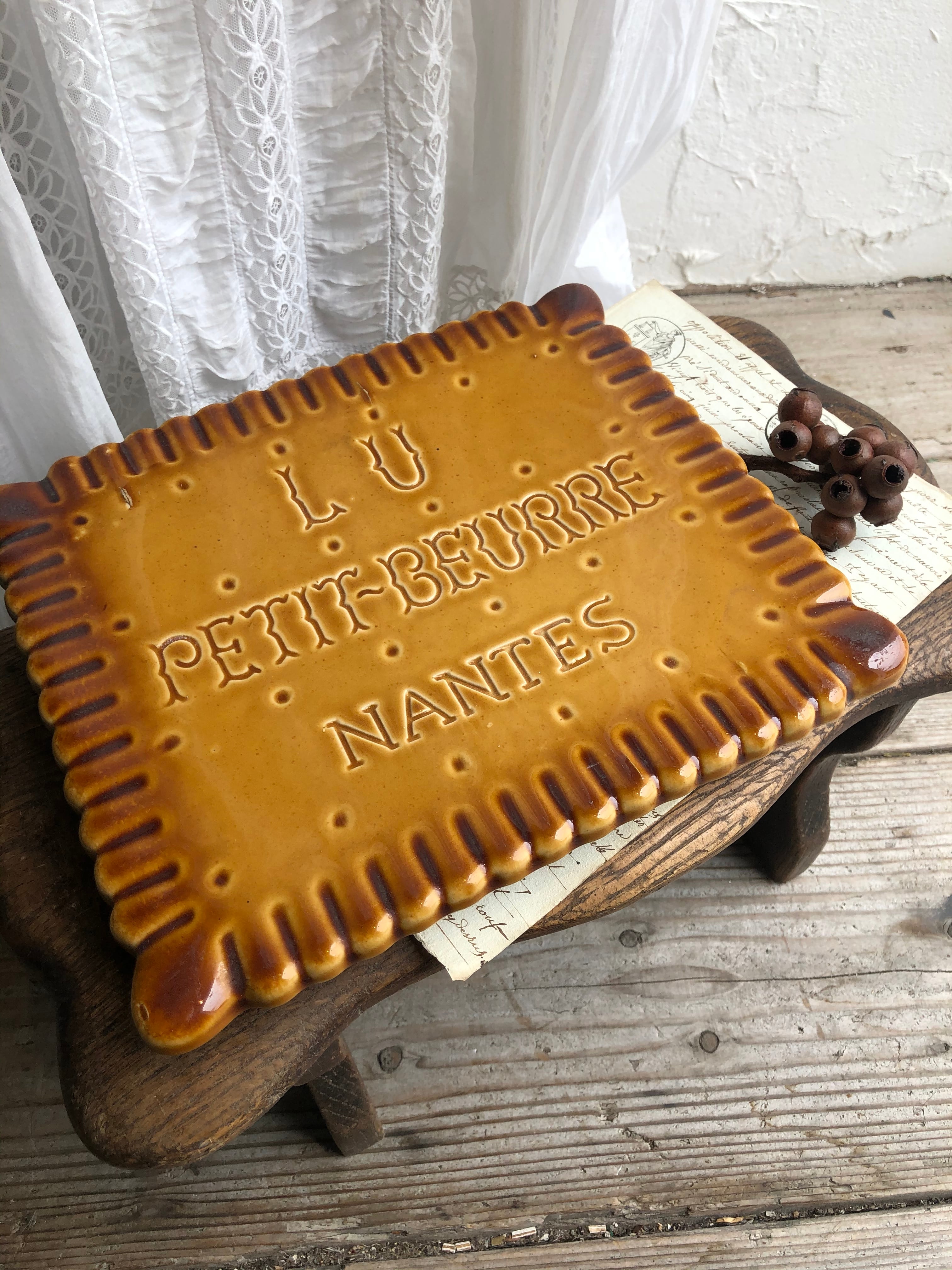 LU ビスケット プレート 陶器 | Brocante de La Cocotte （フランス