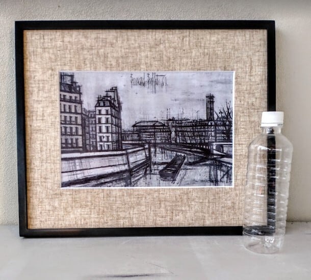 ベルナール・ビュッフェ 複製画の額装品 額縁外寸 44.5x37.0x2.0