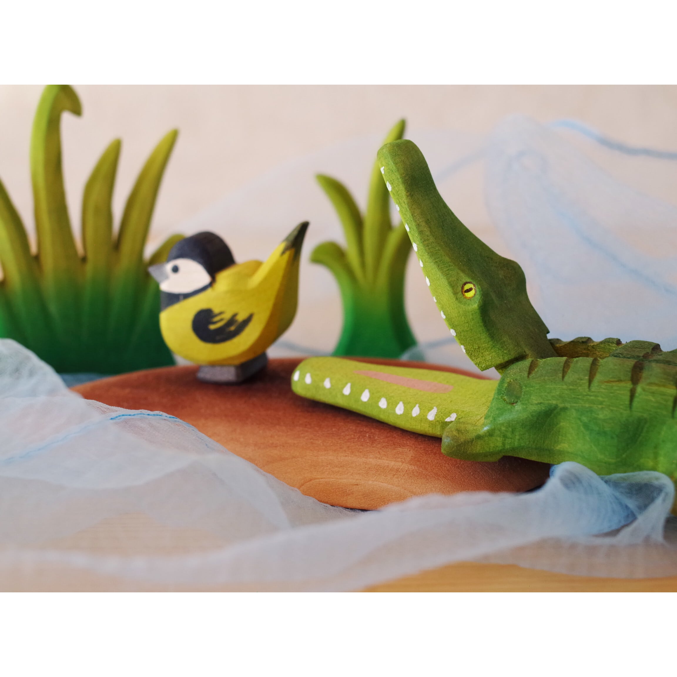 bumbutoys ワニの親子（小島・葦付） | 木のおもちゃ専門店 おもちゃ箱