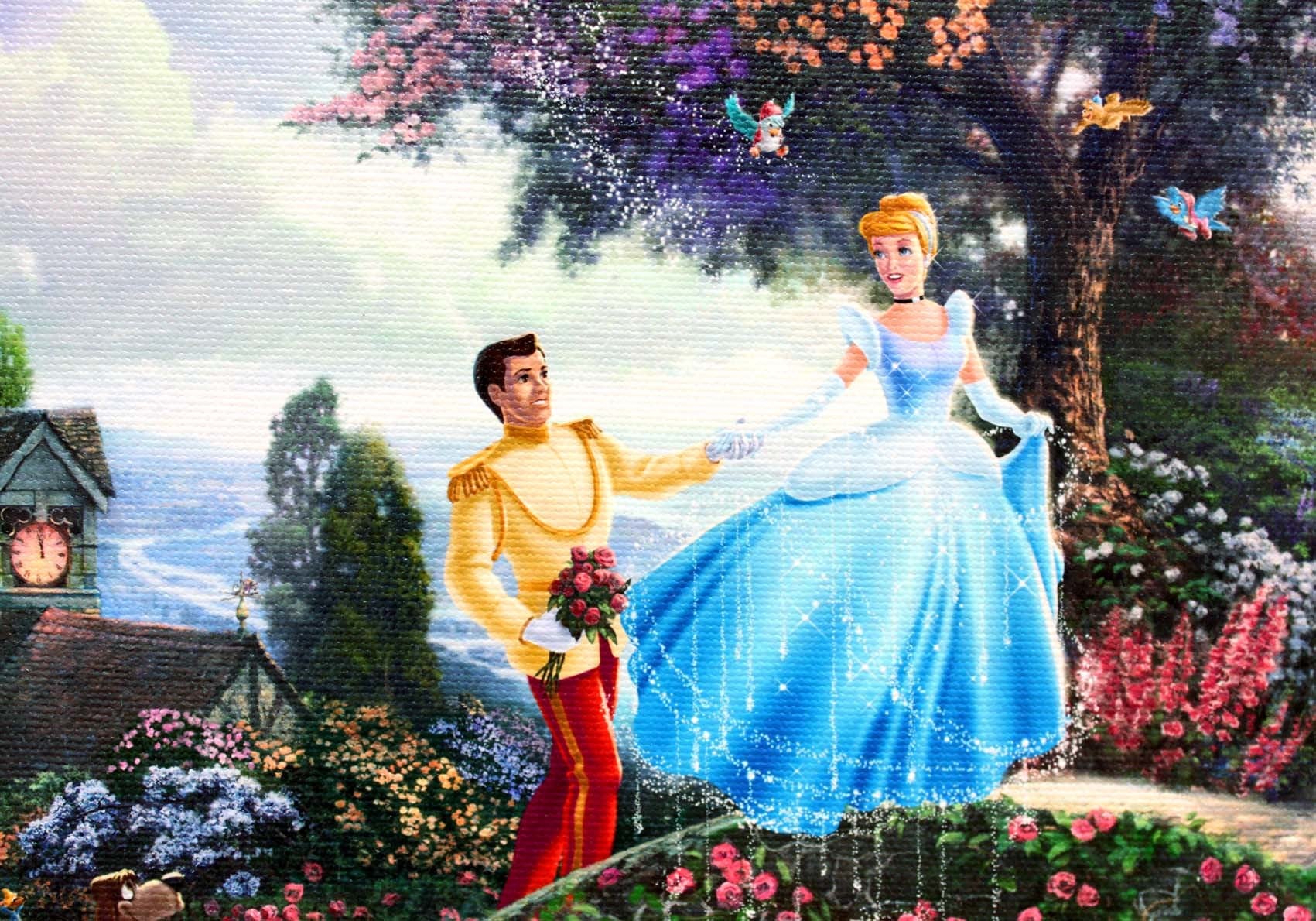 ディズニー「シンデレラ/夢の願い」作品証明書 展示用フック付