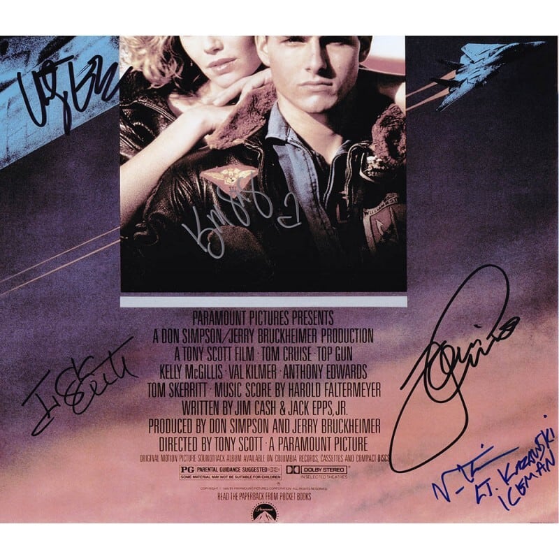 トム・クルーズ 直筆サイン入りフォト 証明書付き トップガン トム