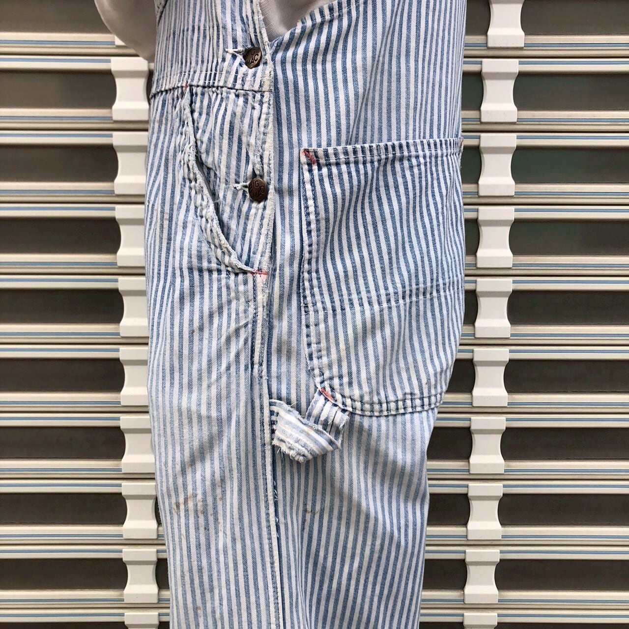 60s USA製 Big Mac ヒッコリー オーバーオール ヴィンテージ 92cm